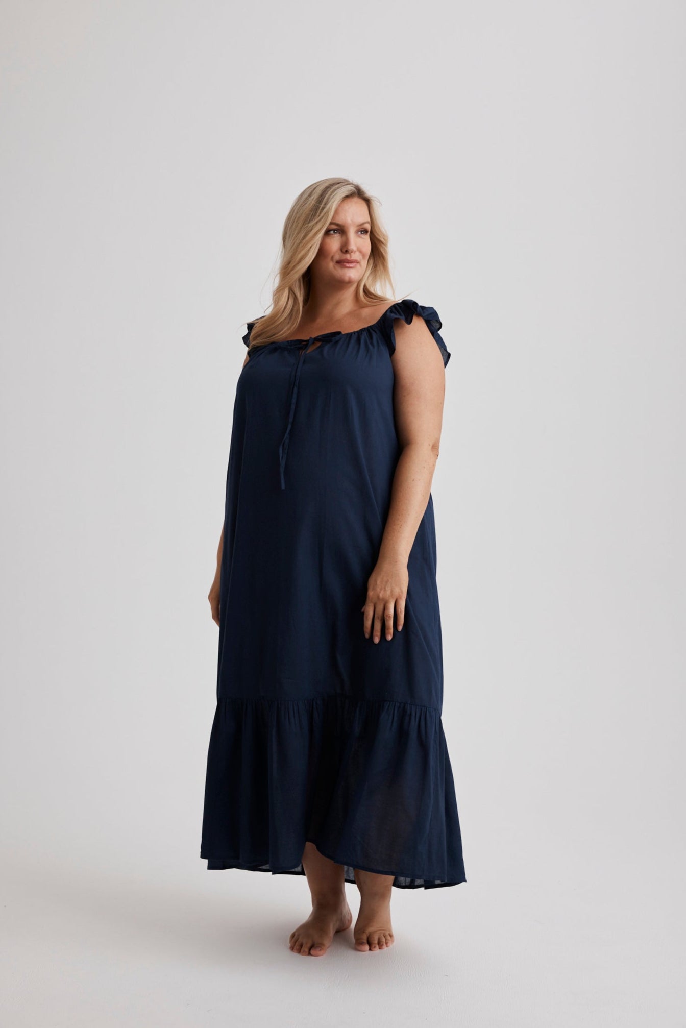 Aurora - Nightgown - Long - Navy
