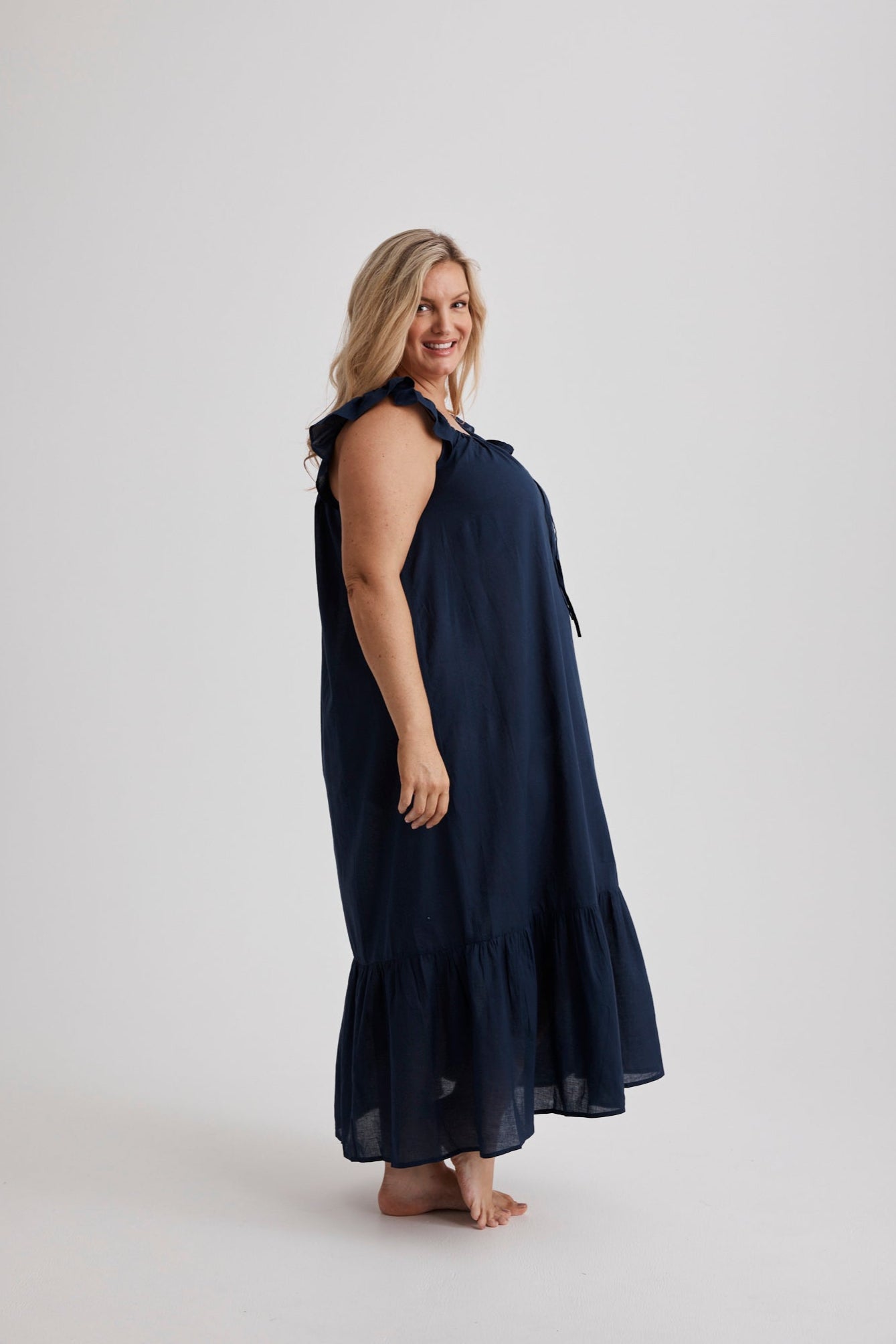Aurora - Nightgown - Long - Navy