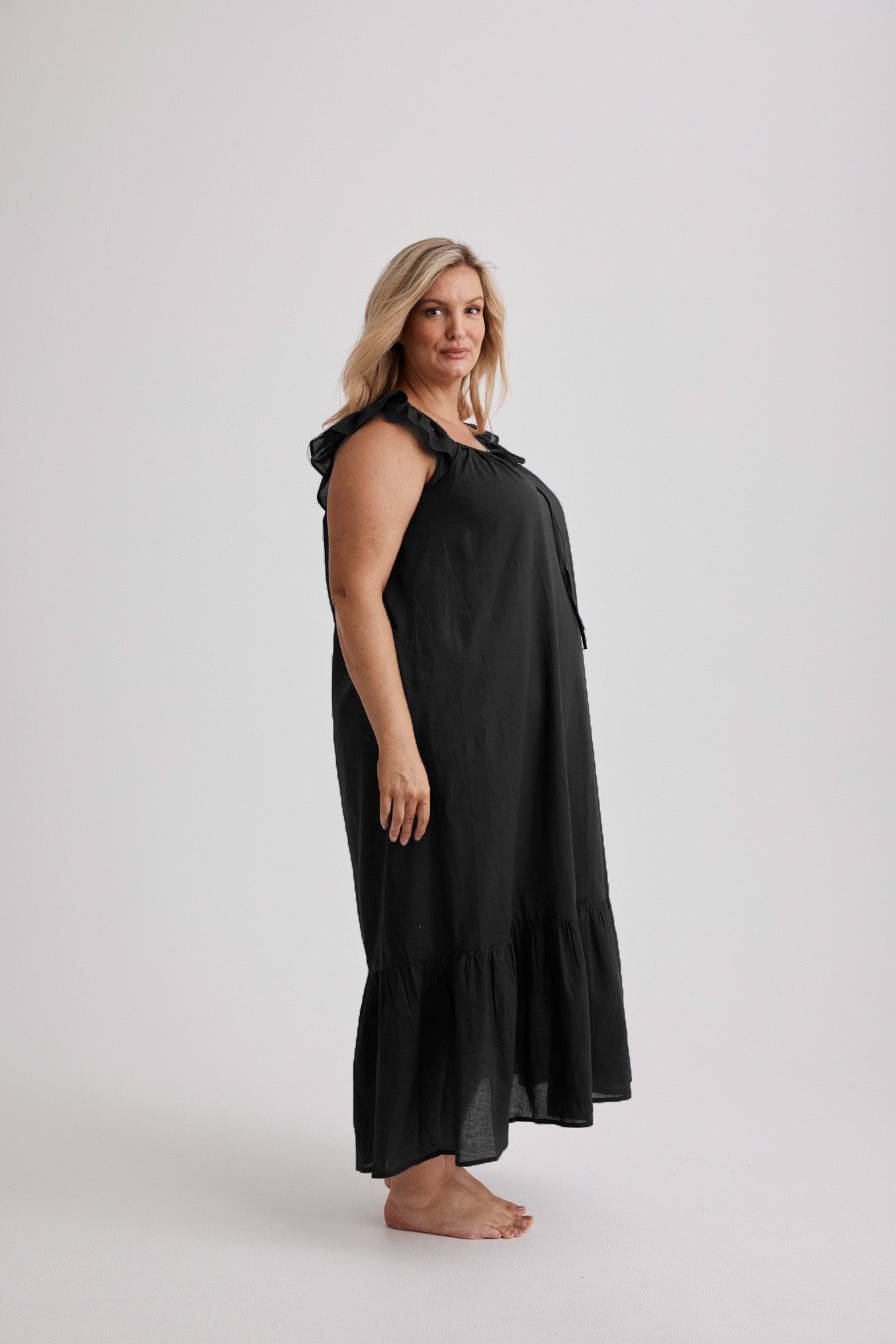 Aurora - Nightgown - Long - Black