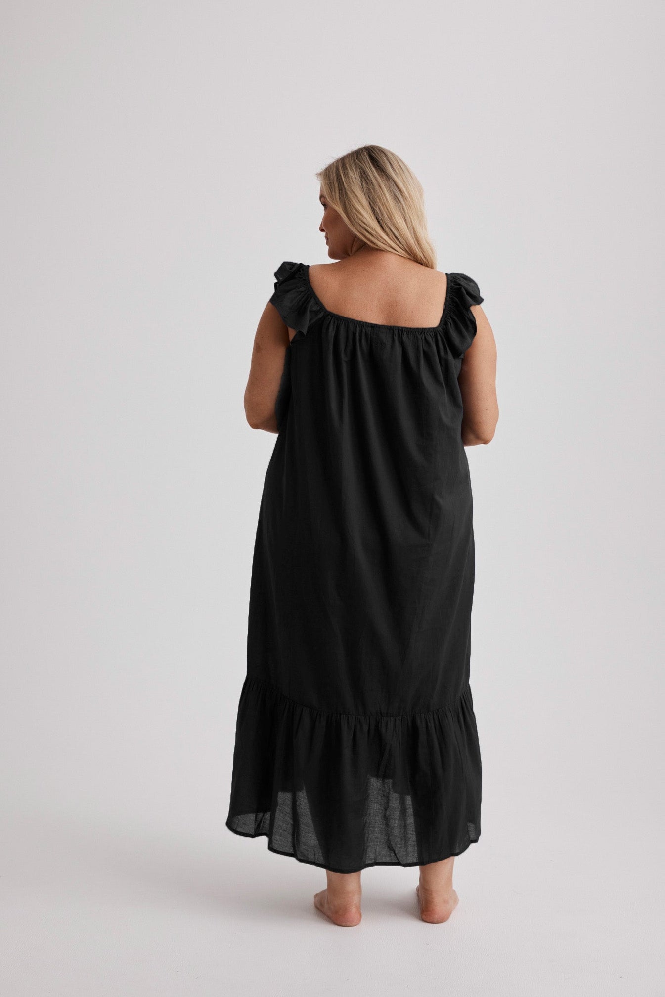 Aurora - Nightgown - Long - Black