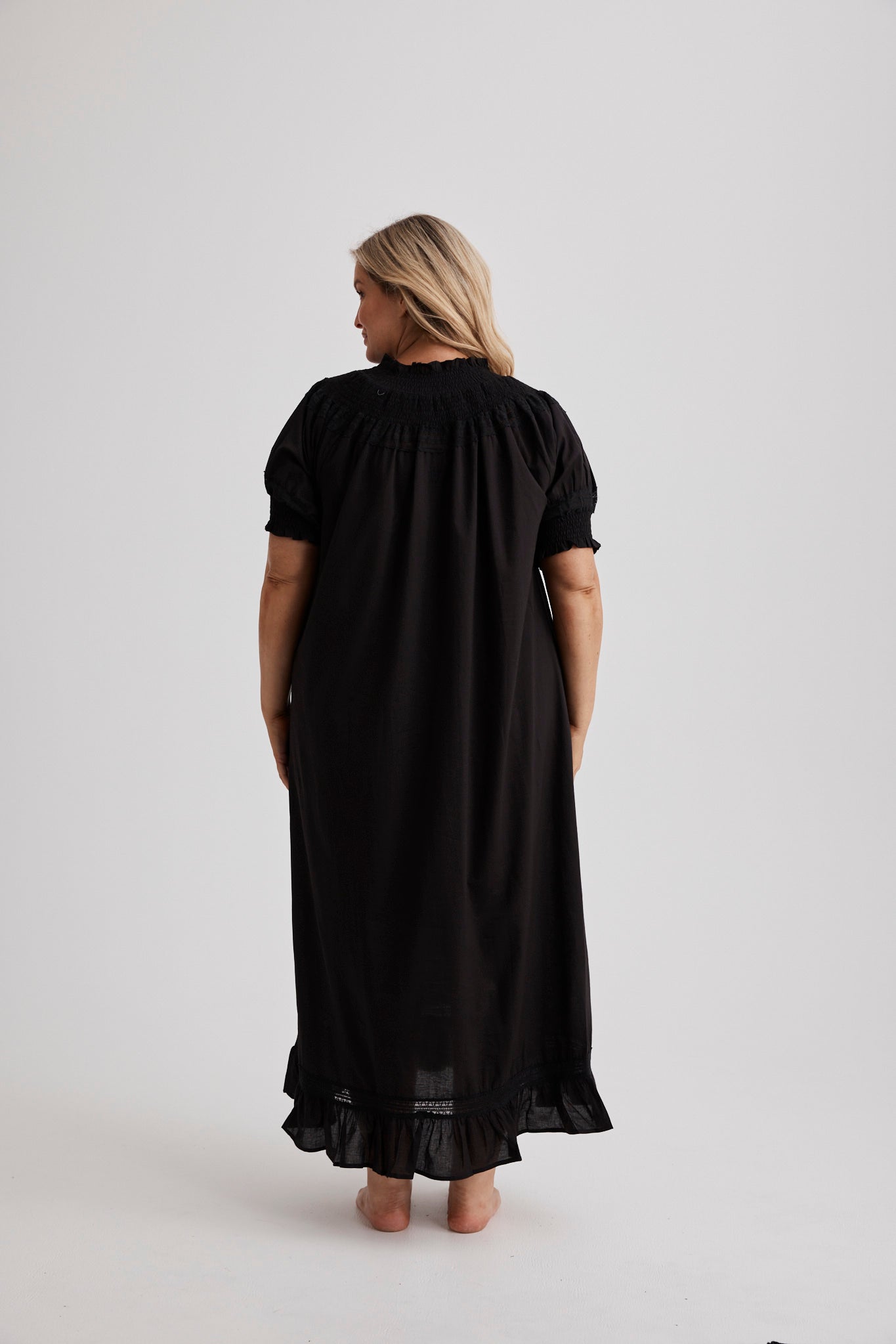 Celeste - Nightgown - Long - Black