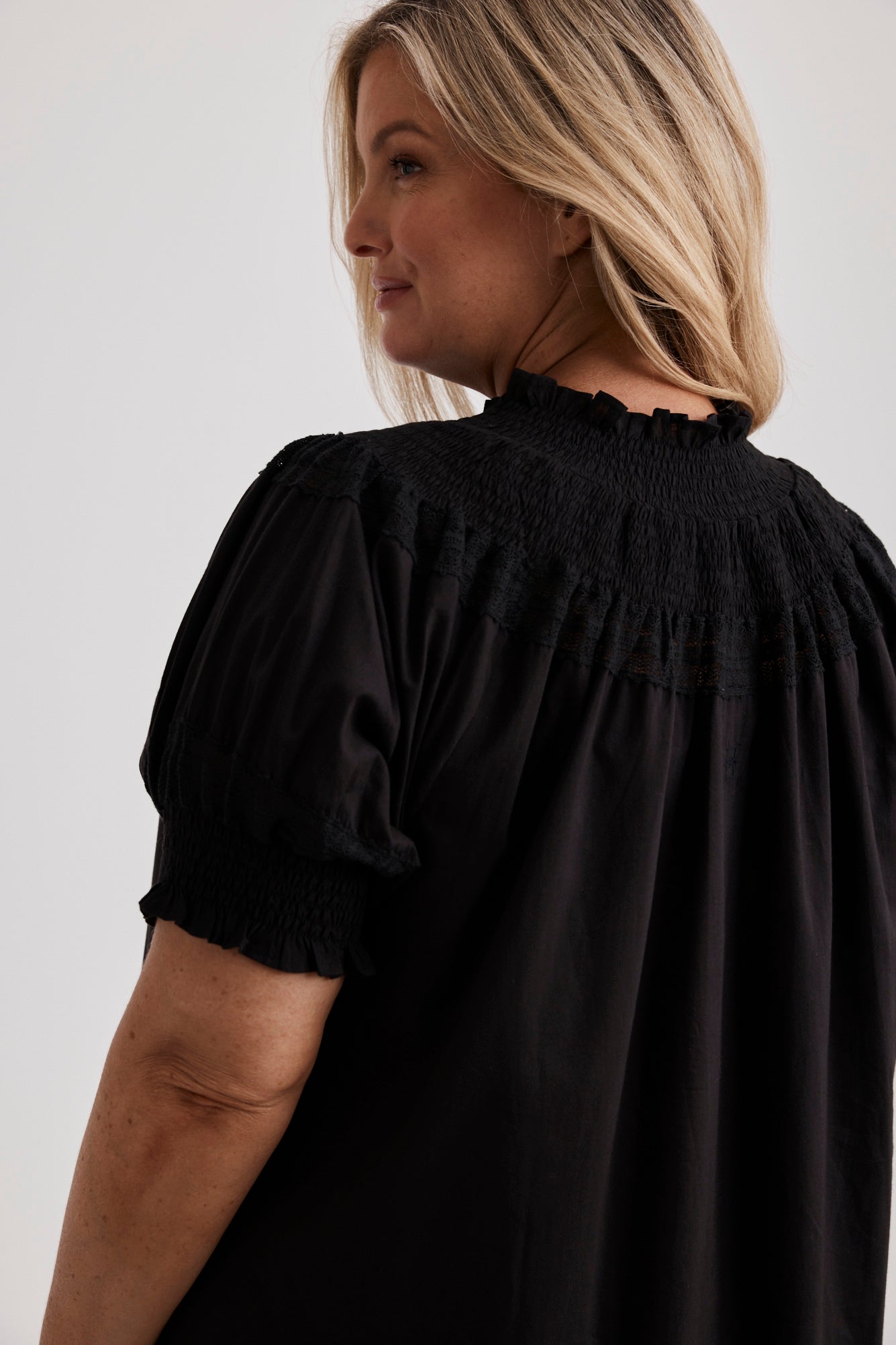 Celeste - Nightgown - Long - Black