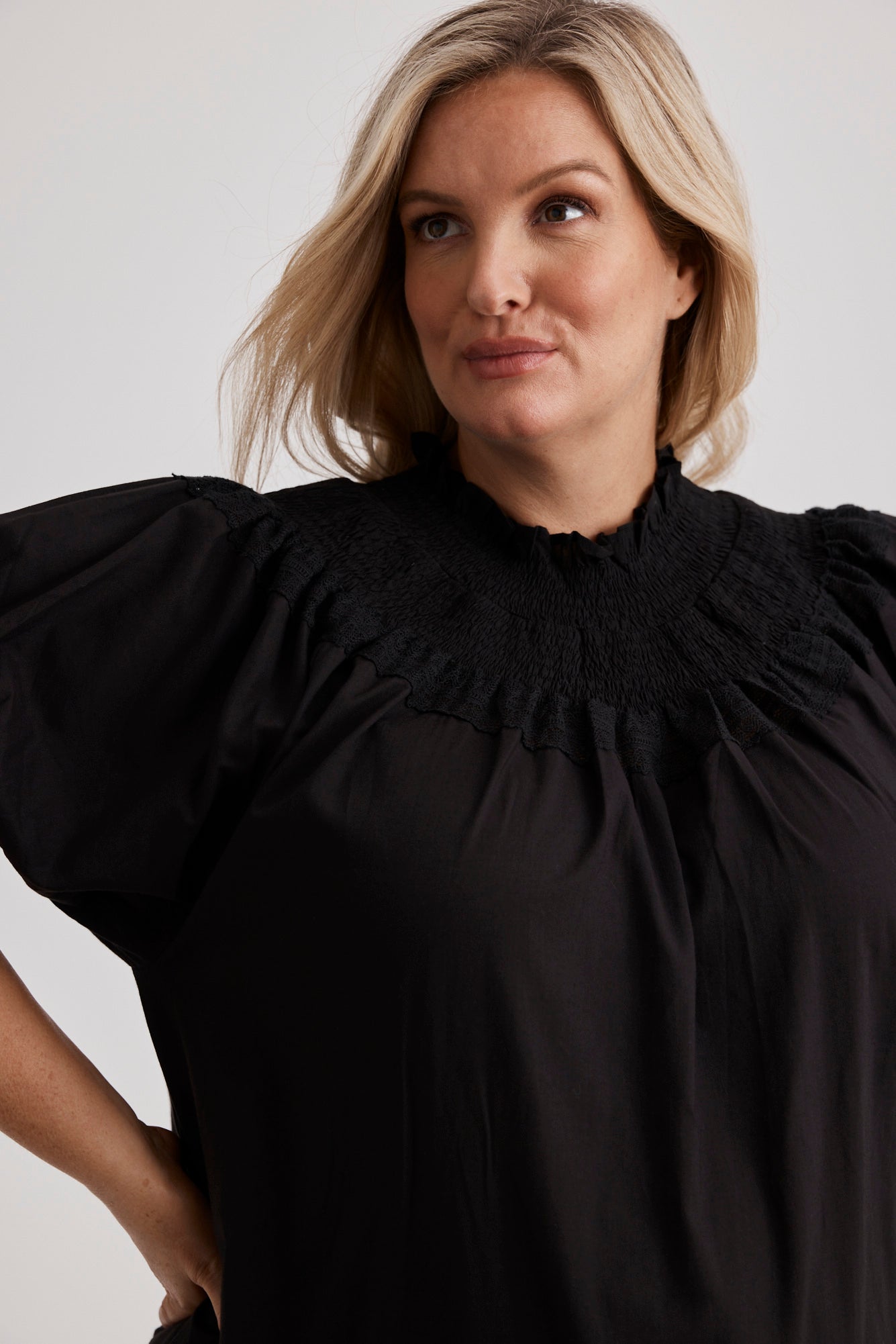 Celeste - Nightgown - Long - Black