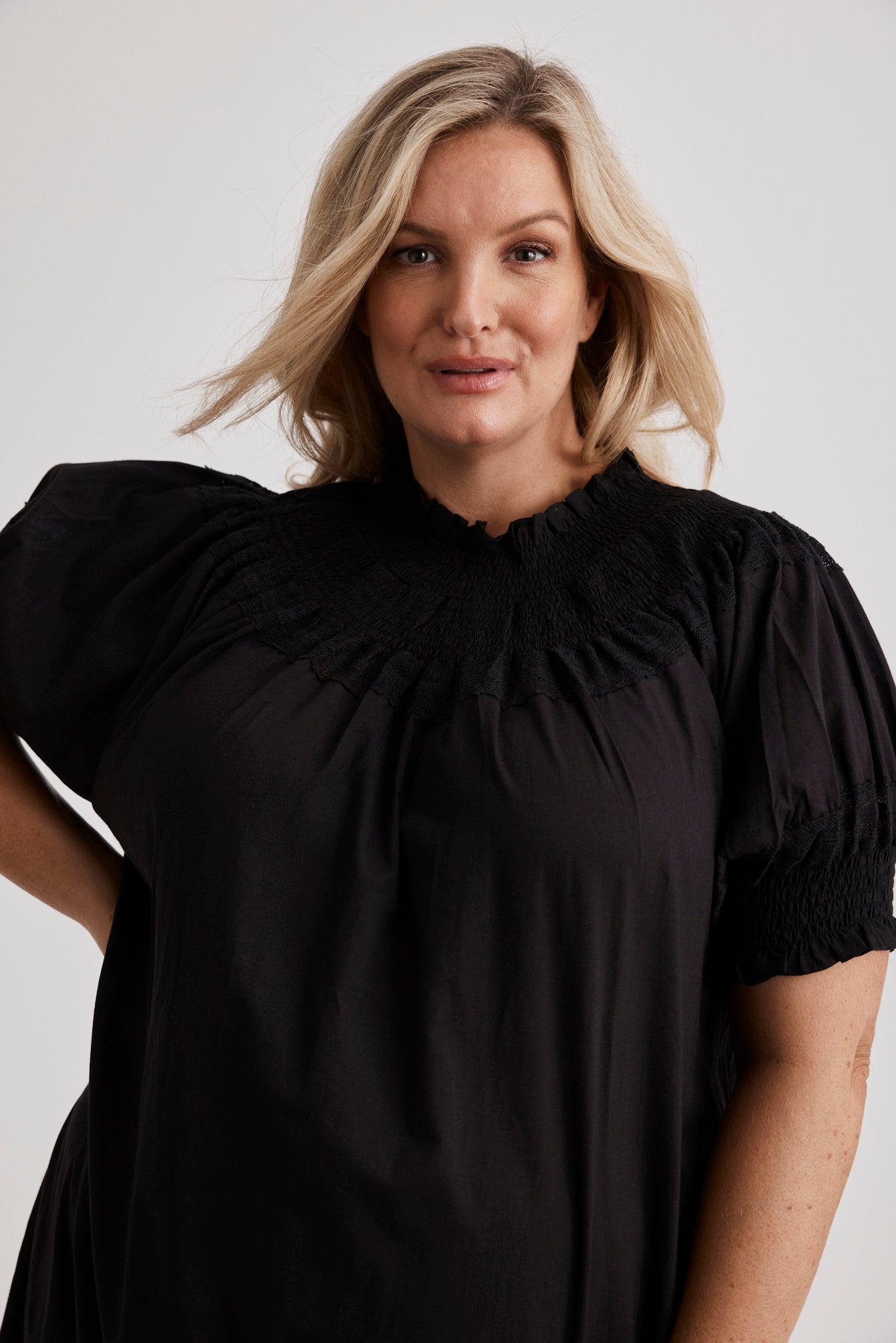 Celeste - Nightgown - Long - Black