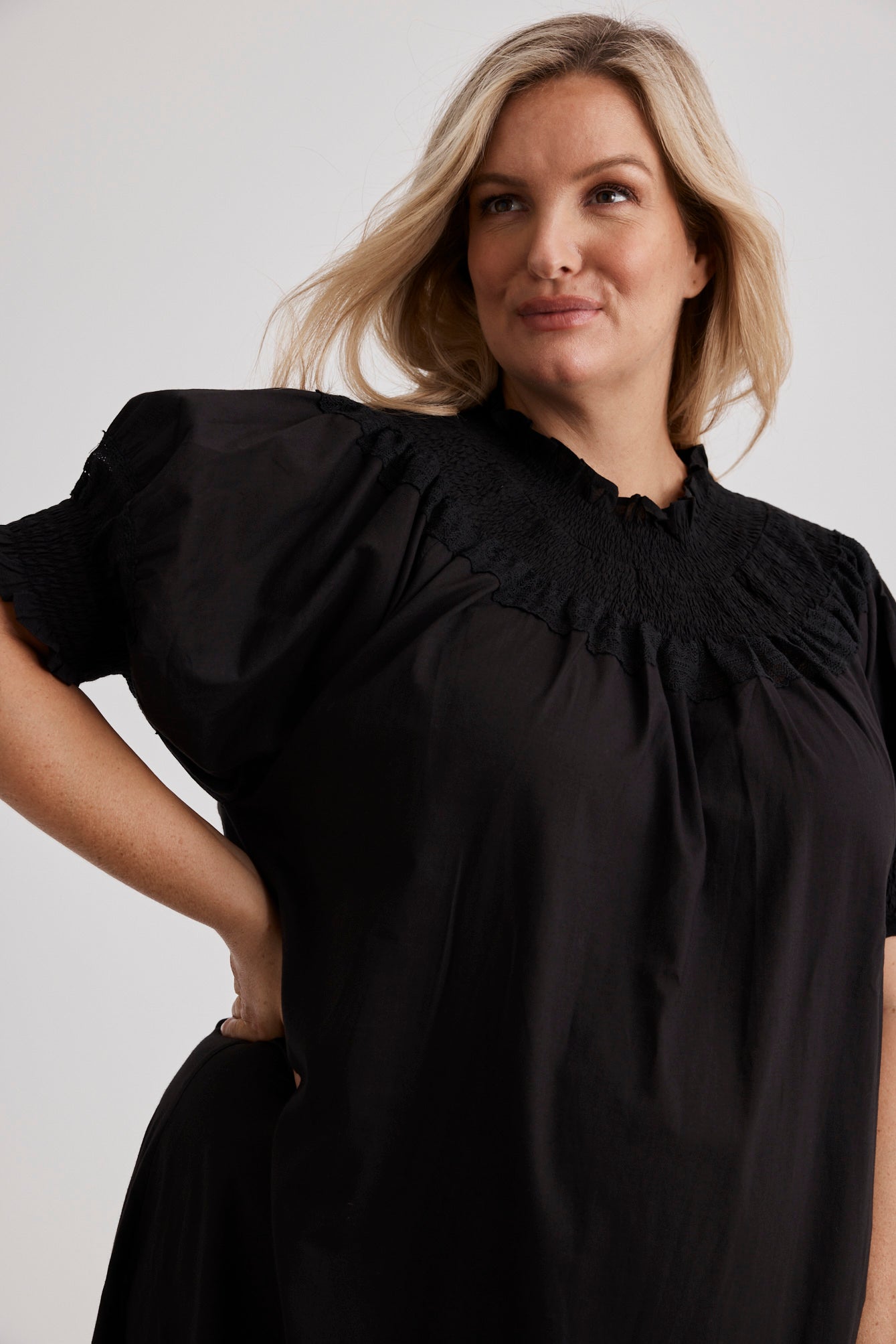 Celeste - Nightgown - Long - Black
