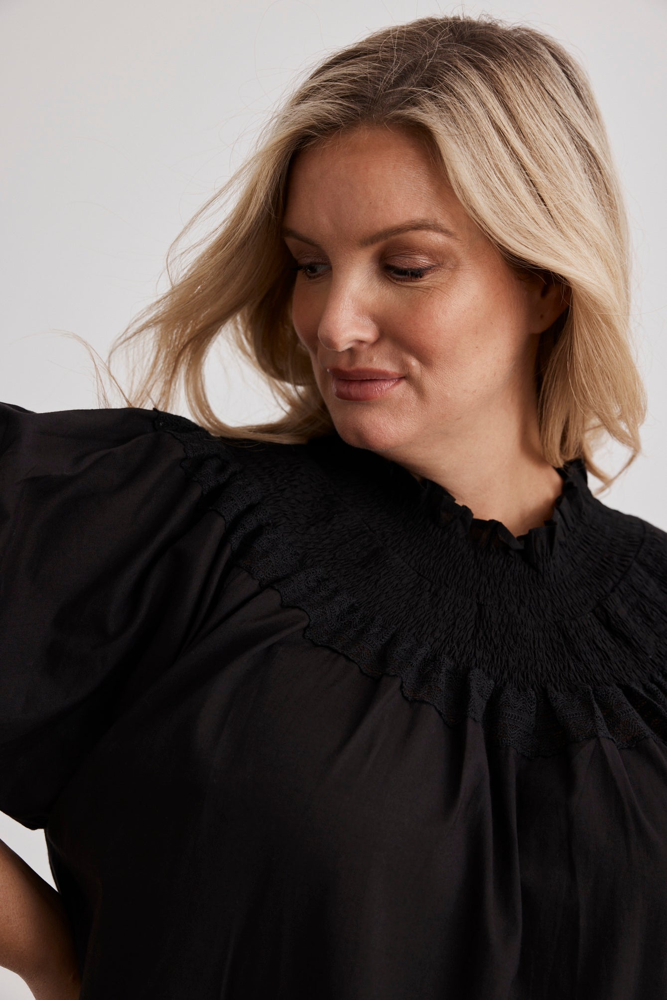 Celeste - Nightgown - Long - Black