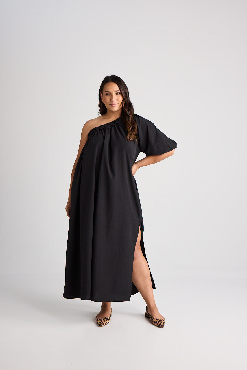 Charlize - Dress - Long - Black