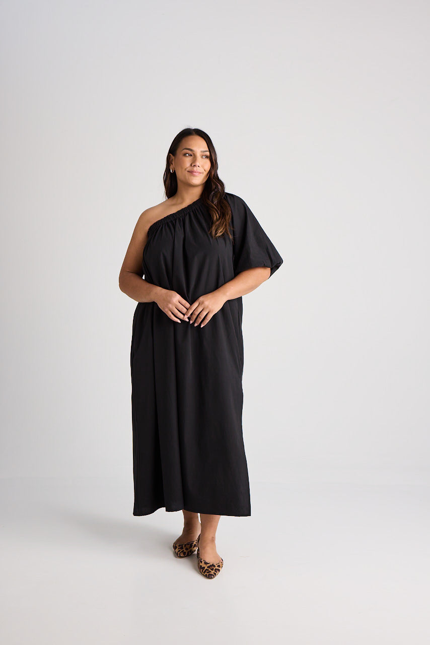 Charlize - Dress - Long - Black