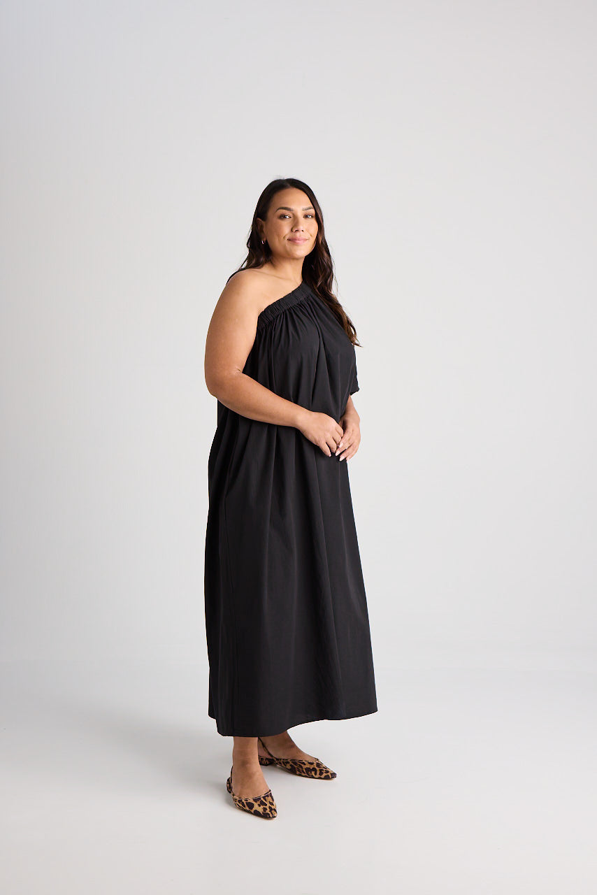 Charlize - Dress - Long - Black