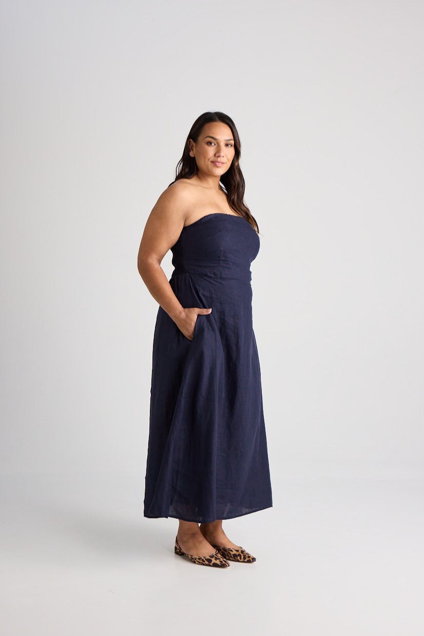 Aerin - Dress - Long - Navy