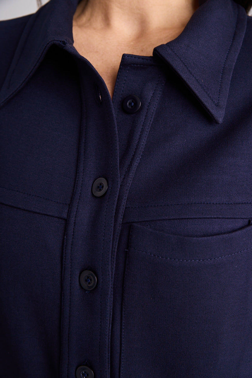 Jacqui - Shirt - Short Sleeve - Navy