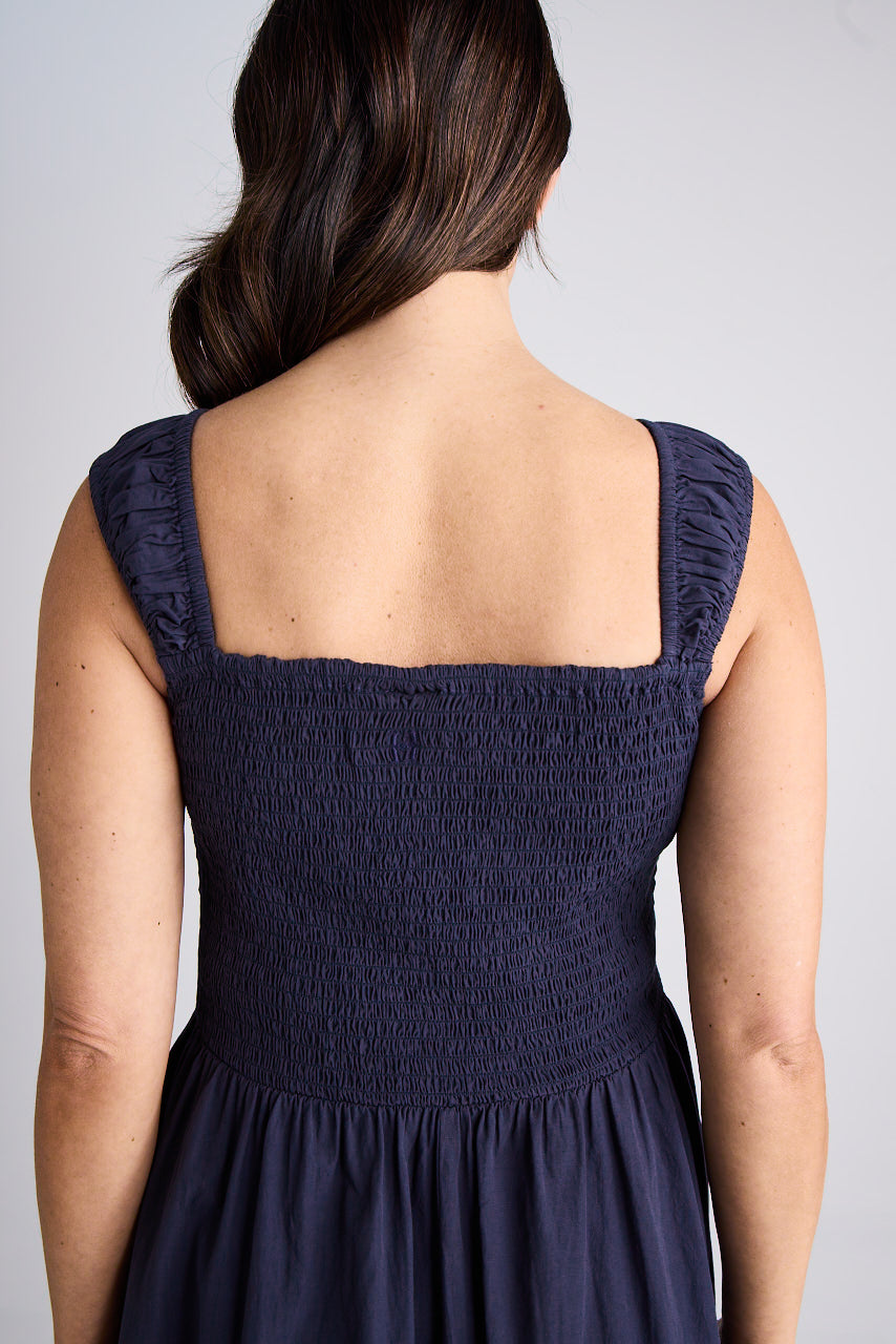 Jamie - Dress - Midi - Navy