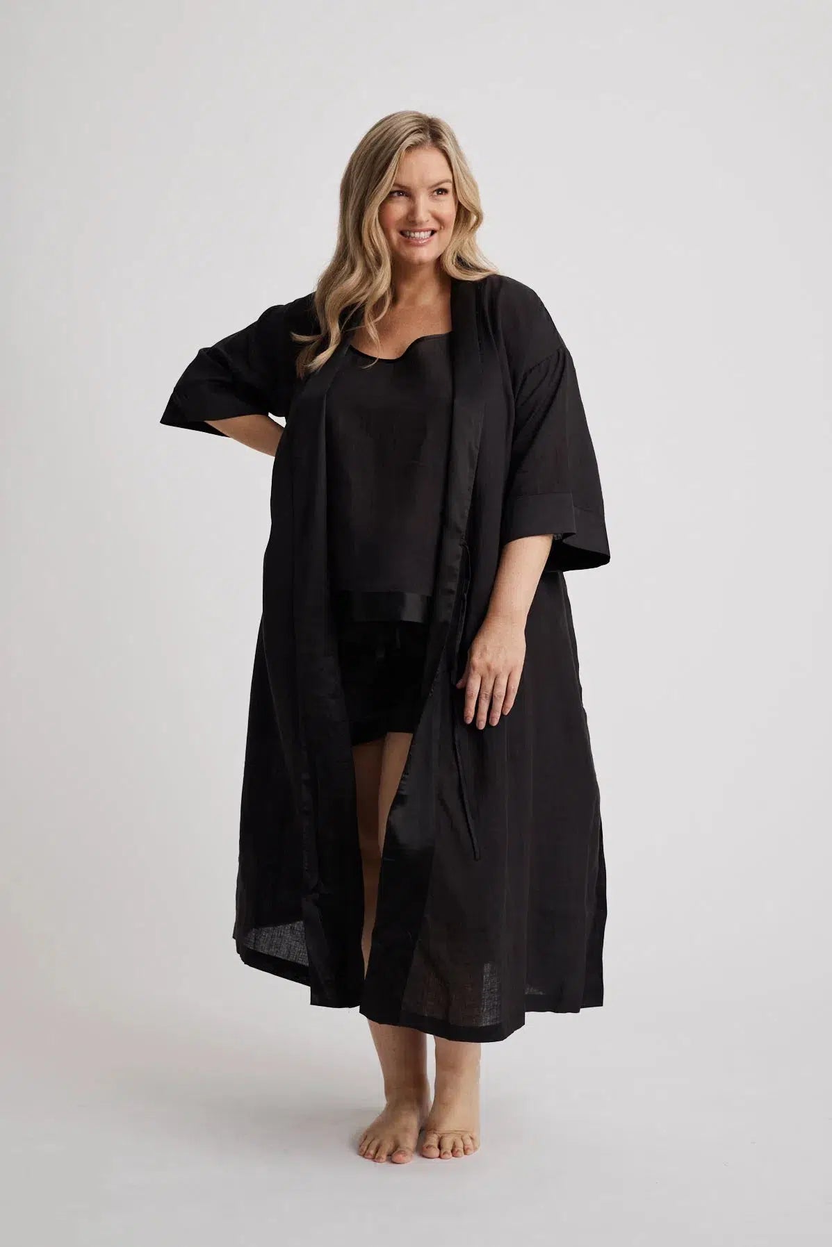 Anne - Robe - Long - Black-Robe | XS- | Hank & Hera