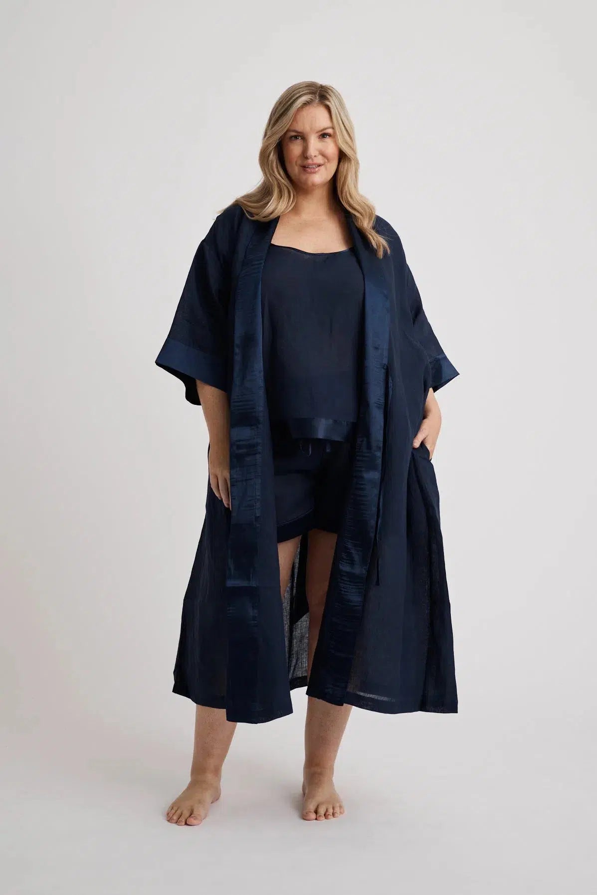Anne - Robe - Long - Navy-Robe | XS- | Hank & Hera