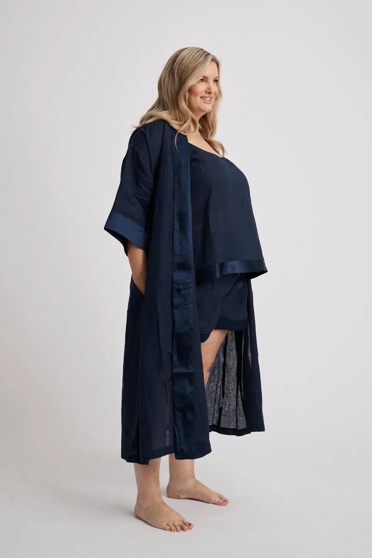 Anne - Robe - Long - Navy-Robe | XS- | Hank & Hera