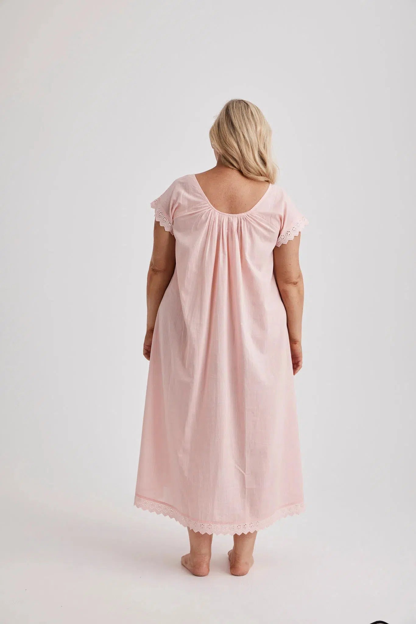 Arianna - Nightie - Long - Pink-Nightie | XS- | Hank & Hera