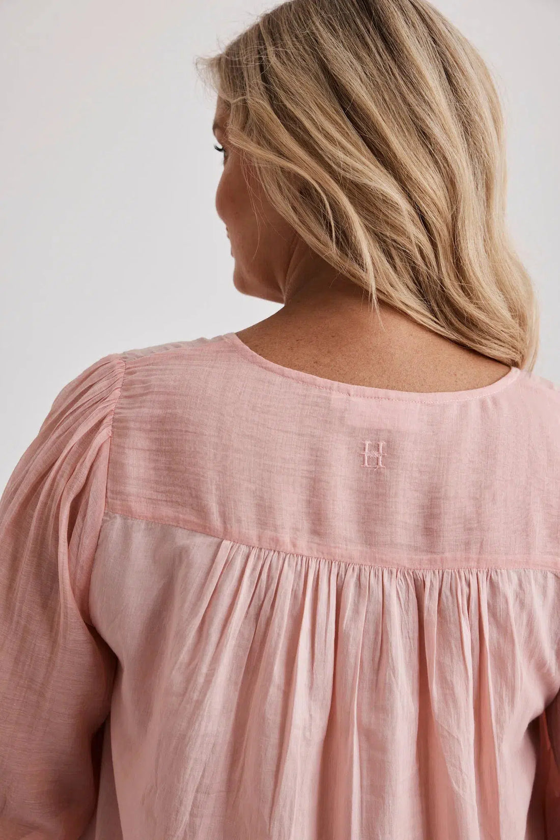 Barbara - Nightgown - Long - Pink-Nightdress | XS- | Hank & Hera