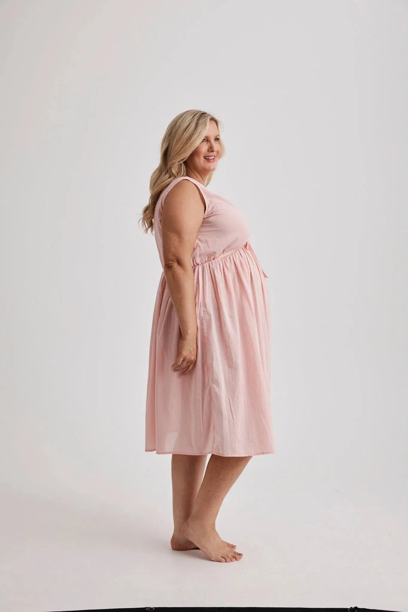 Elizabeth - Nightie - Short - Cotton&Silk - Pink-Nightie | XS- | Hank & Hera
