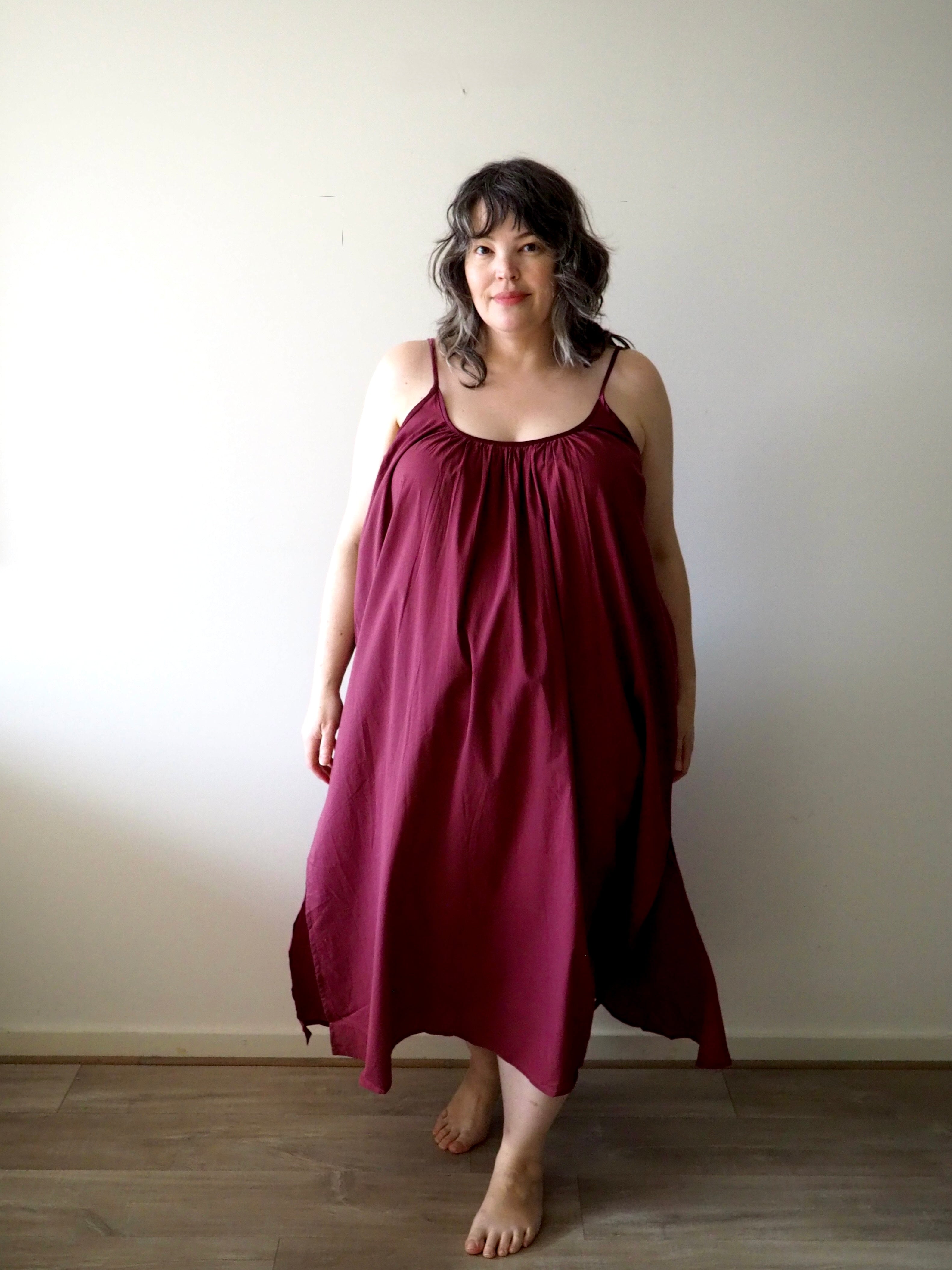 Leilani - Nightdress - Long - Burgundy