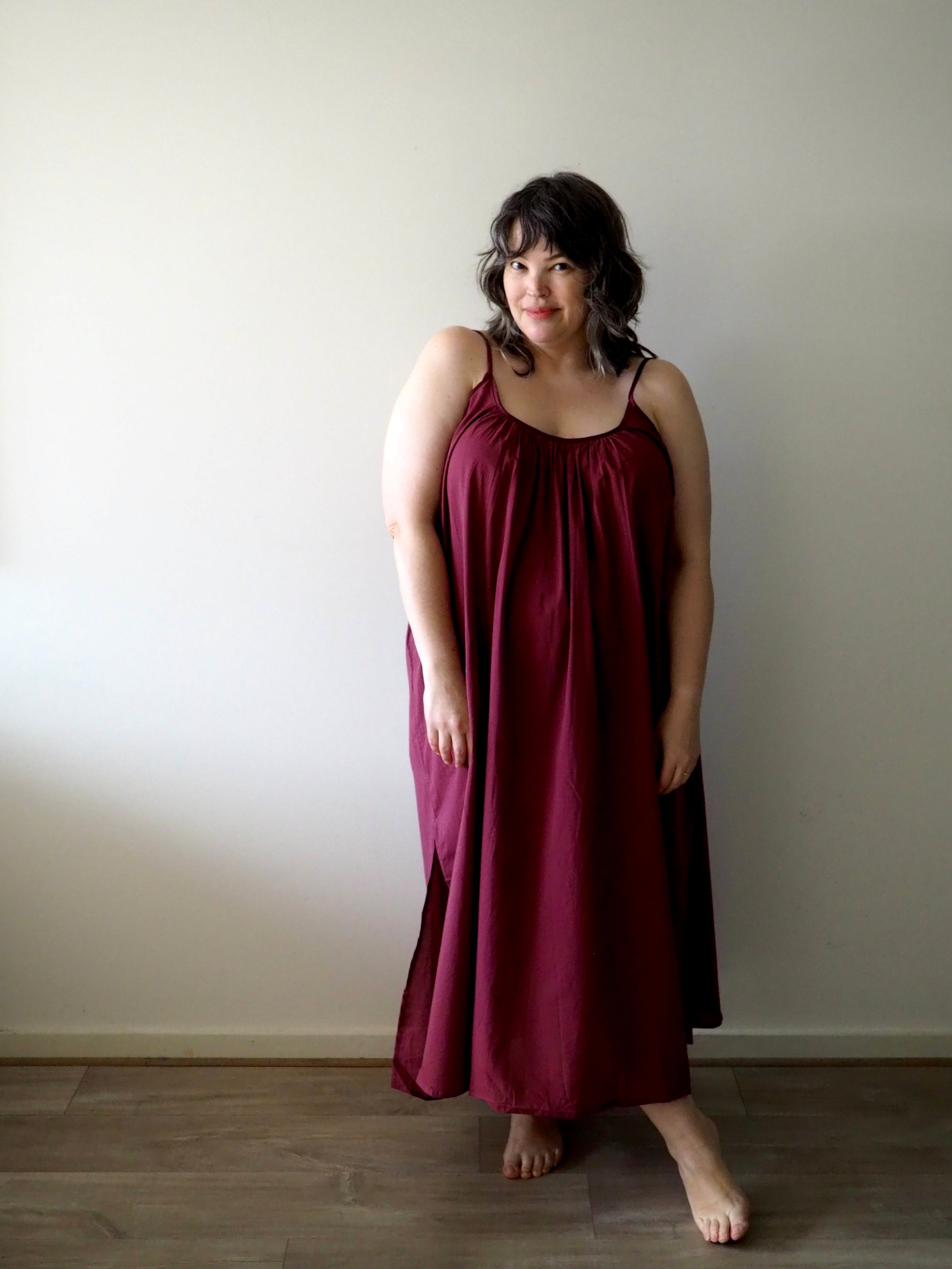 Leilani - Nightdress - Long - Burgundy