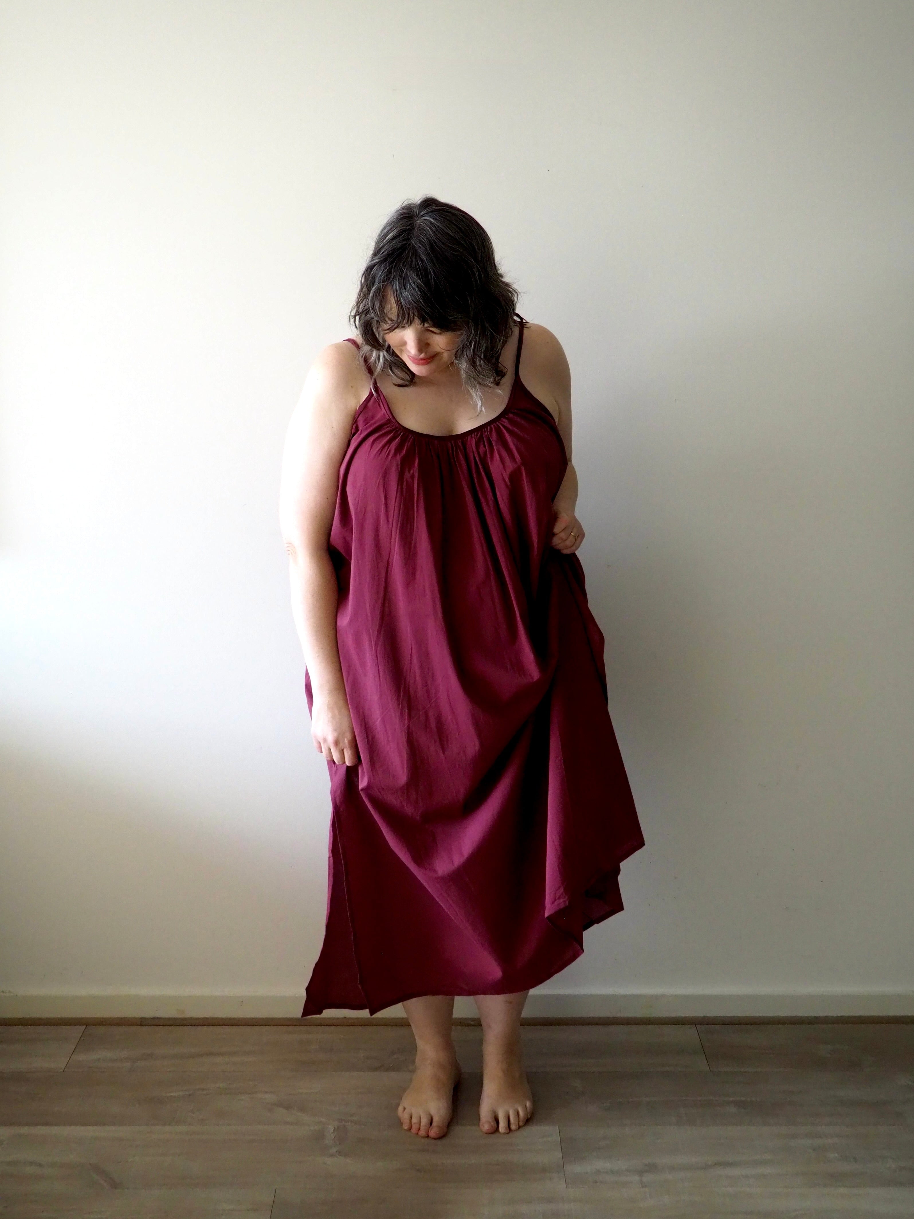 Leilani - Nightdress - Long - Burgundy