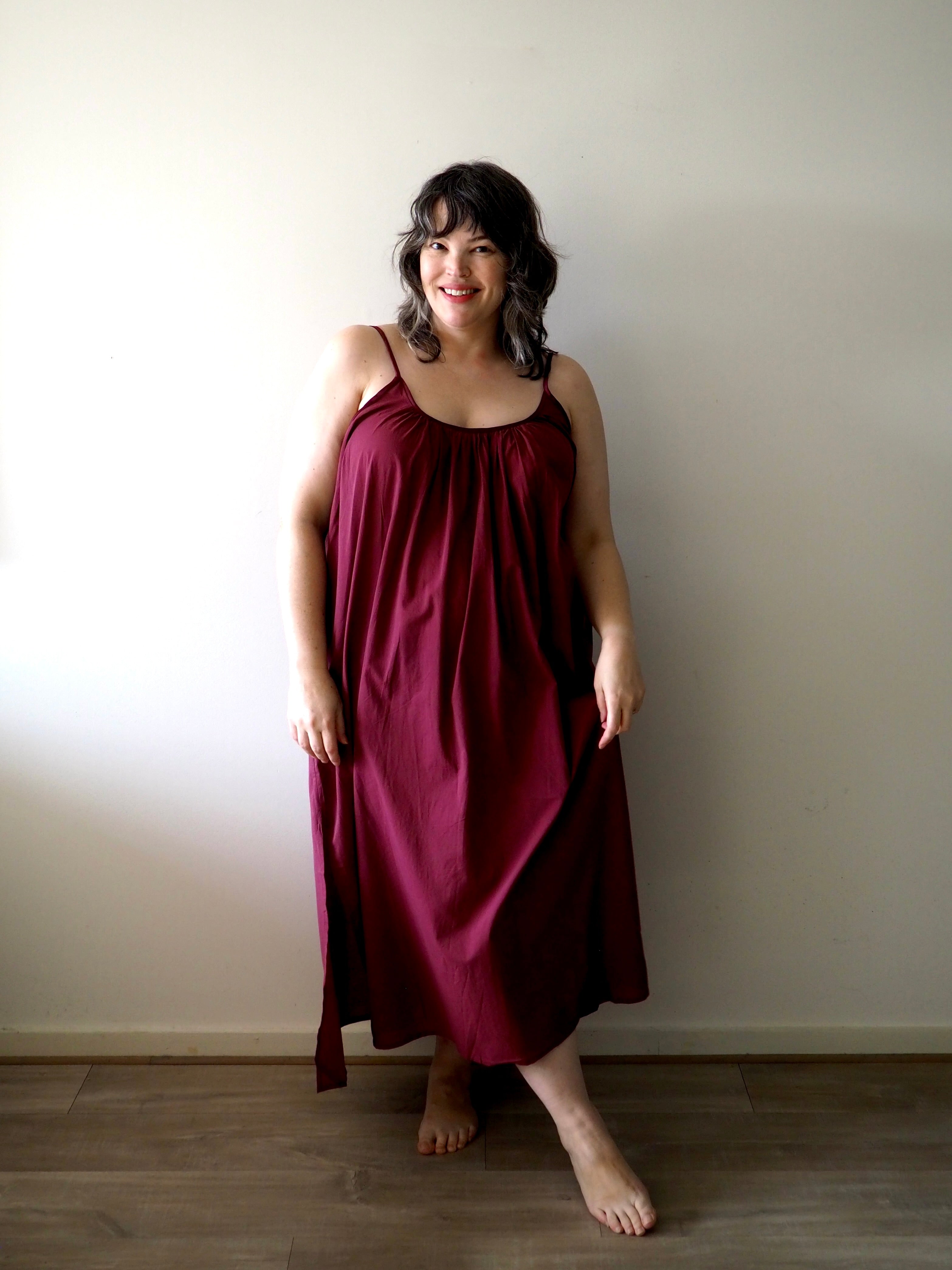 Leilani - Nightdress - Long - Burgundy