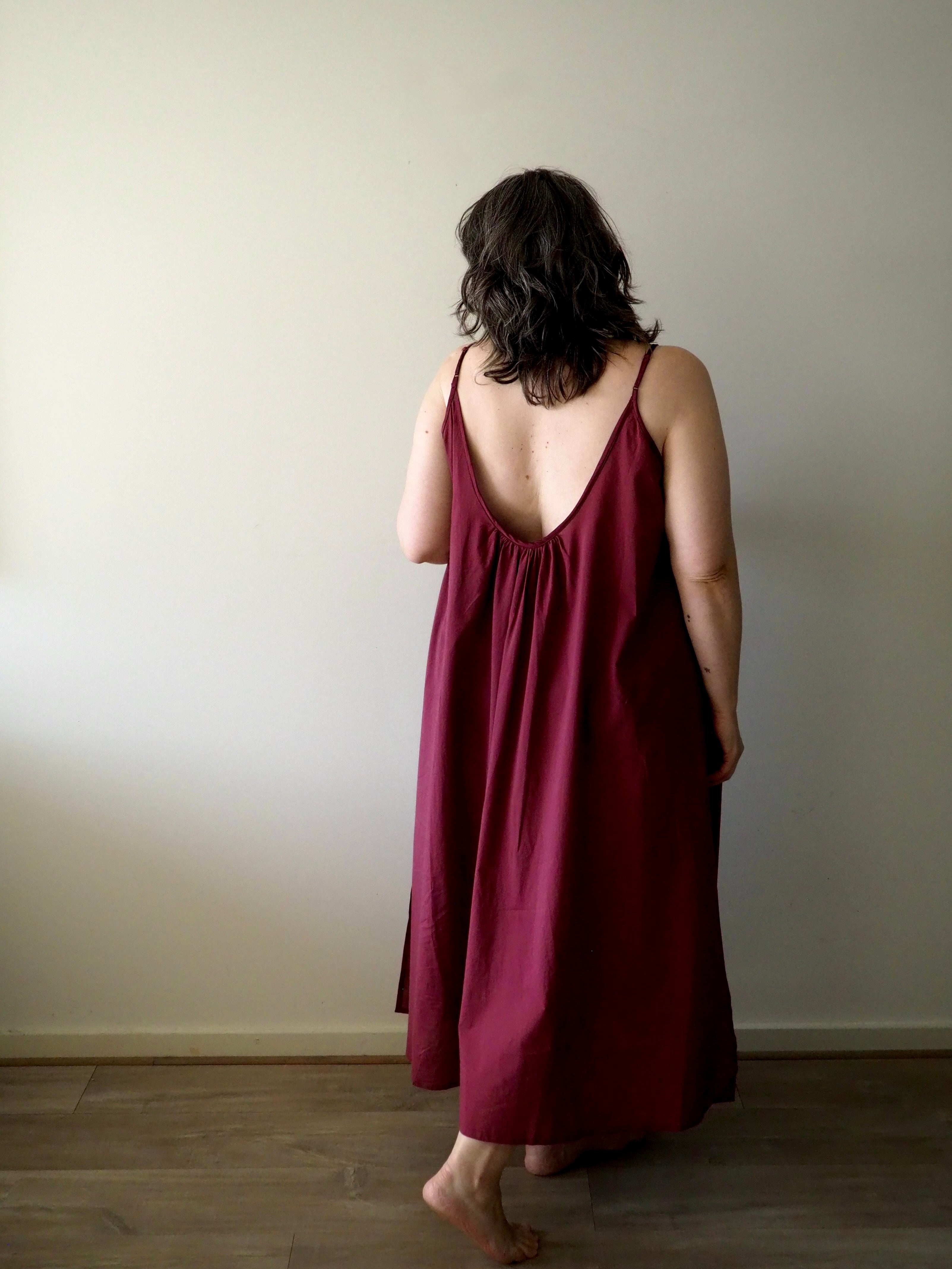 Leilani - Nightdress - Long - Burgundy