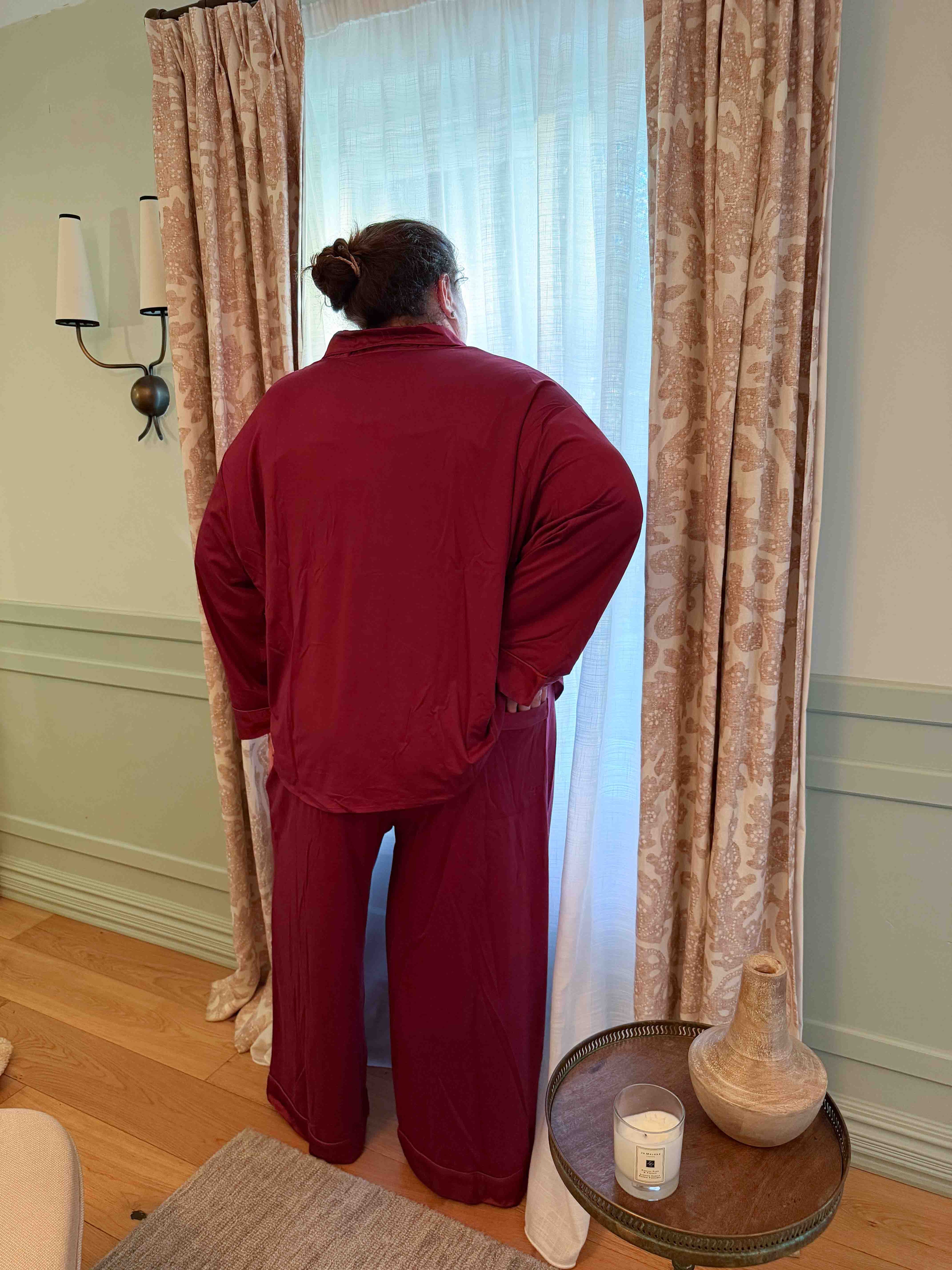 The Hebe Pyjama Set - Burgundy