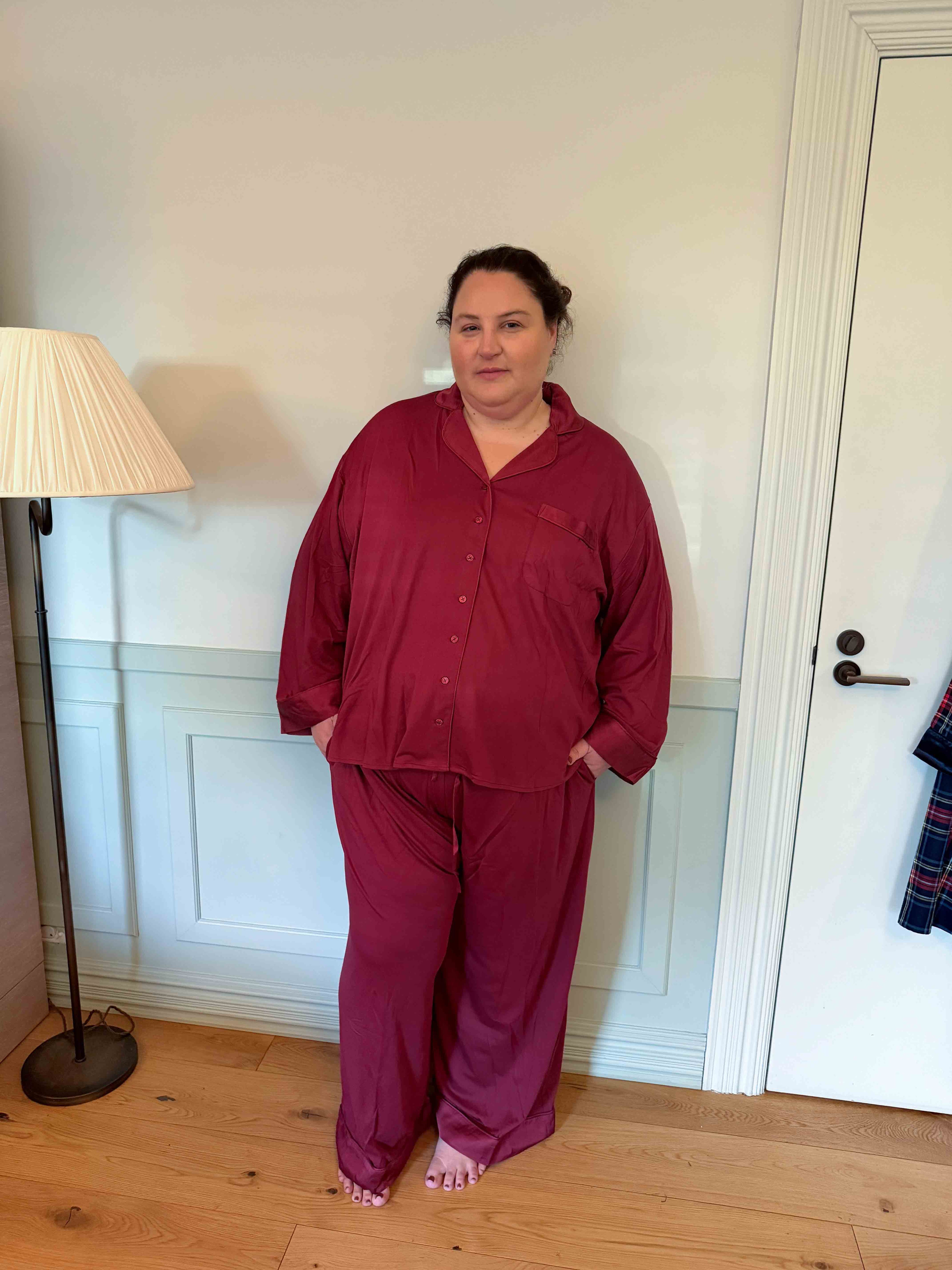 The Hebe Pyjama Set - Burgundy