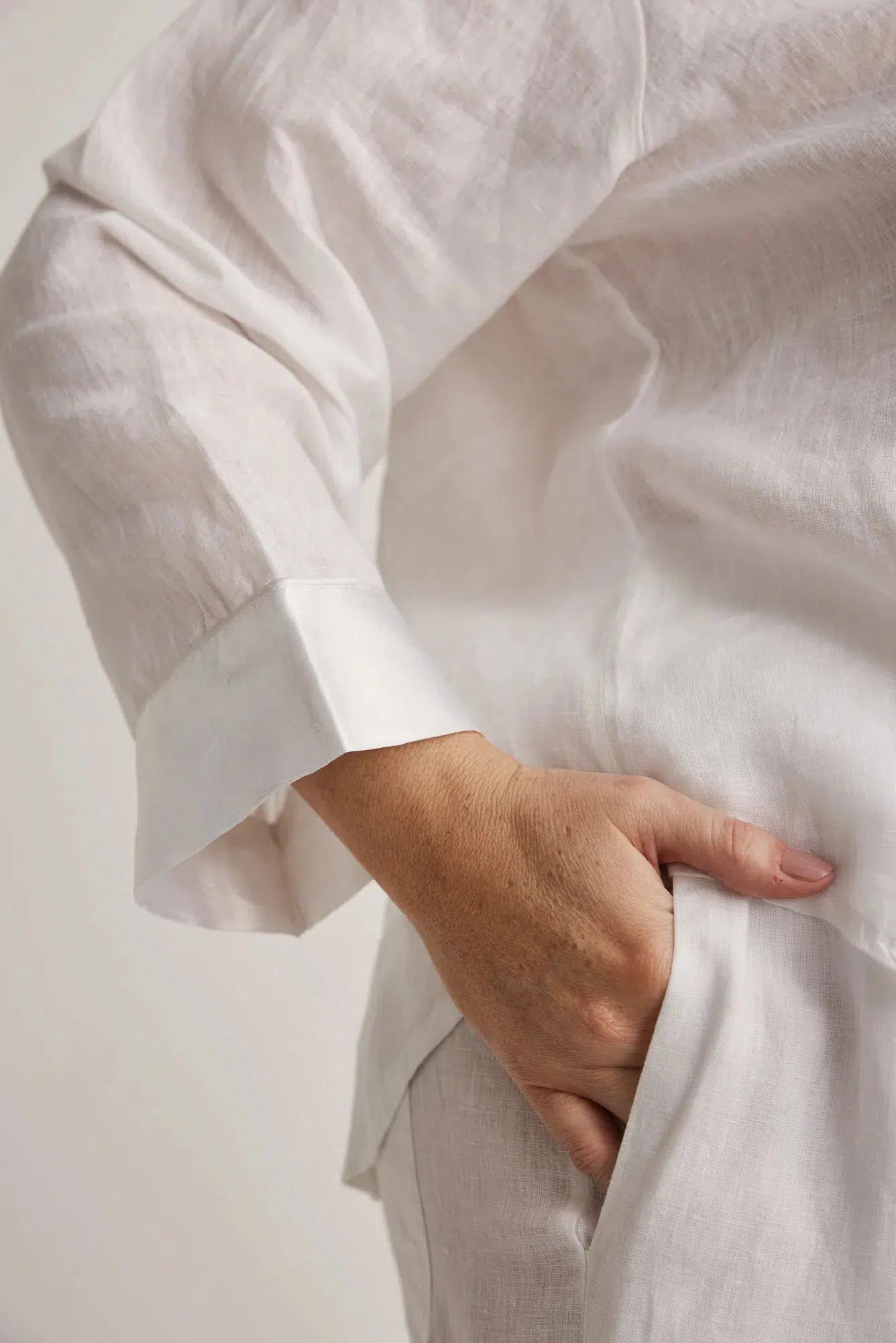 Hera - Pajama Pant - White- | - | Hank & Hera