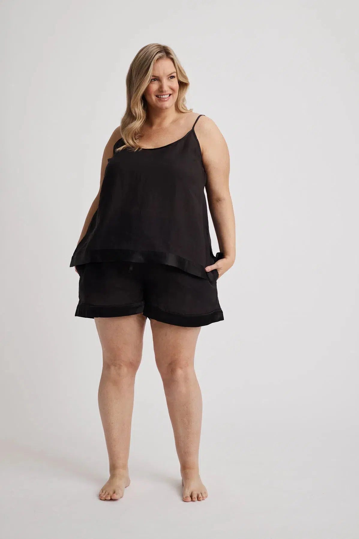 Hera - Pajama Short - Black- | - | Hank & Hera