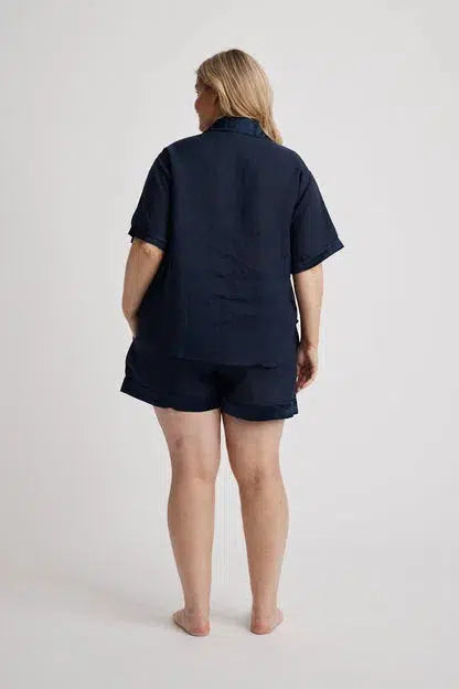 Hera - Pajama Short - Navy- | - | Hank & Hera