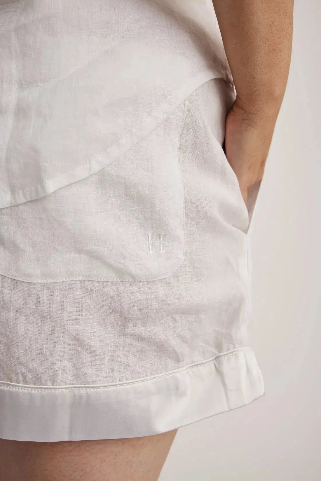 Hera - Pajama Short - White- | - | Hank & Hera