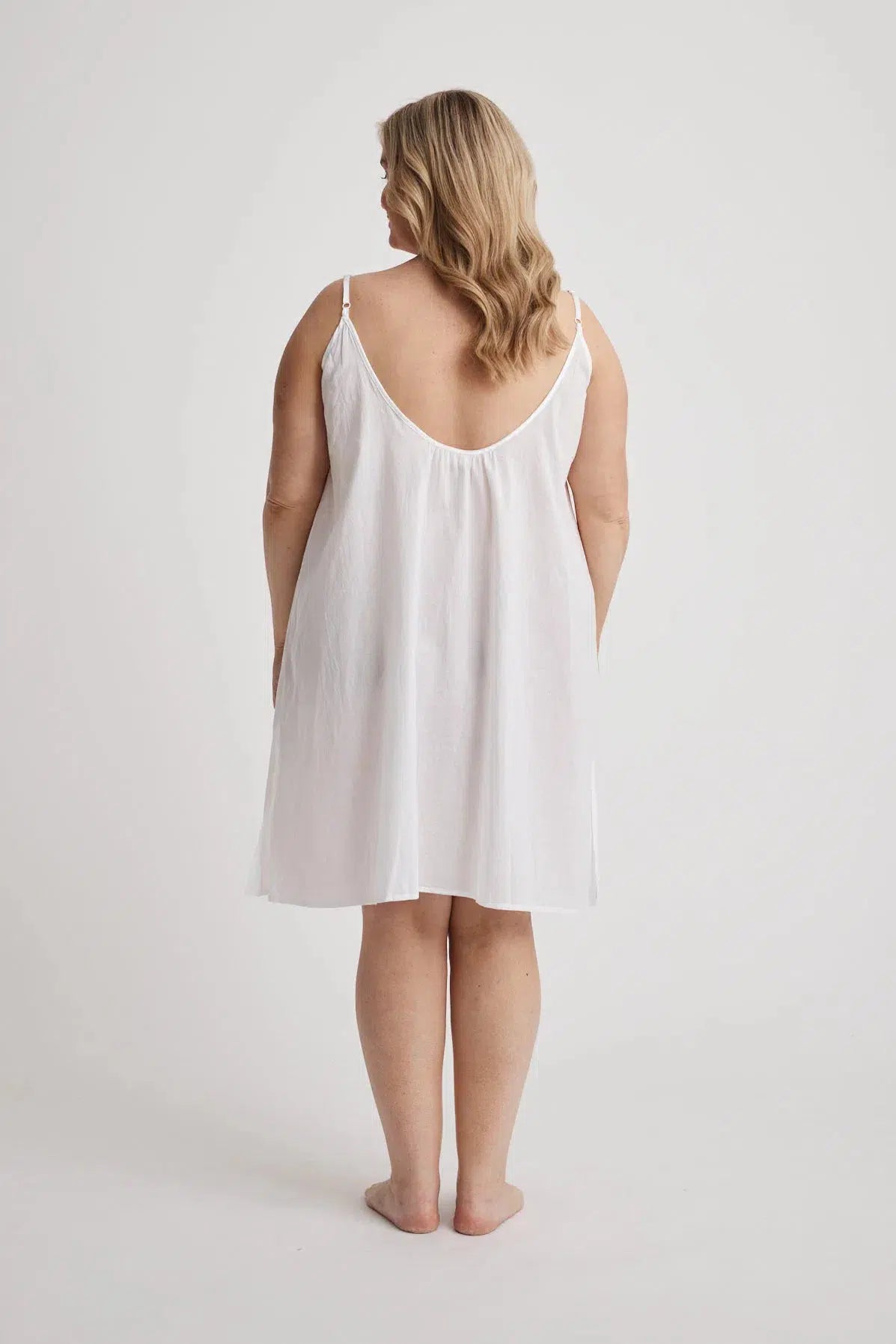 Leilani - Nightdress - Short - White-Shirt Nightdress | XS- | Hank & Hera