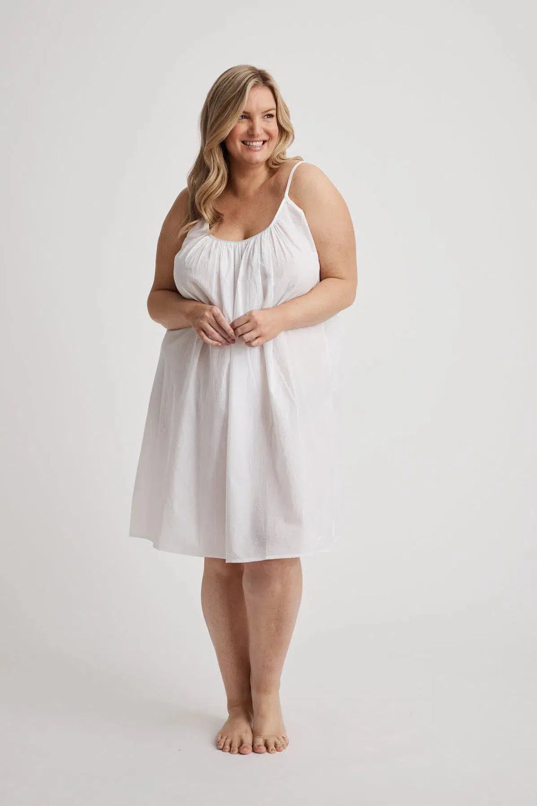 Leilani - Nightdress - Short - White-Shirt Nightdress | XS- | Hank & Hera