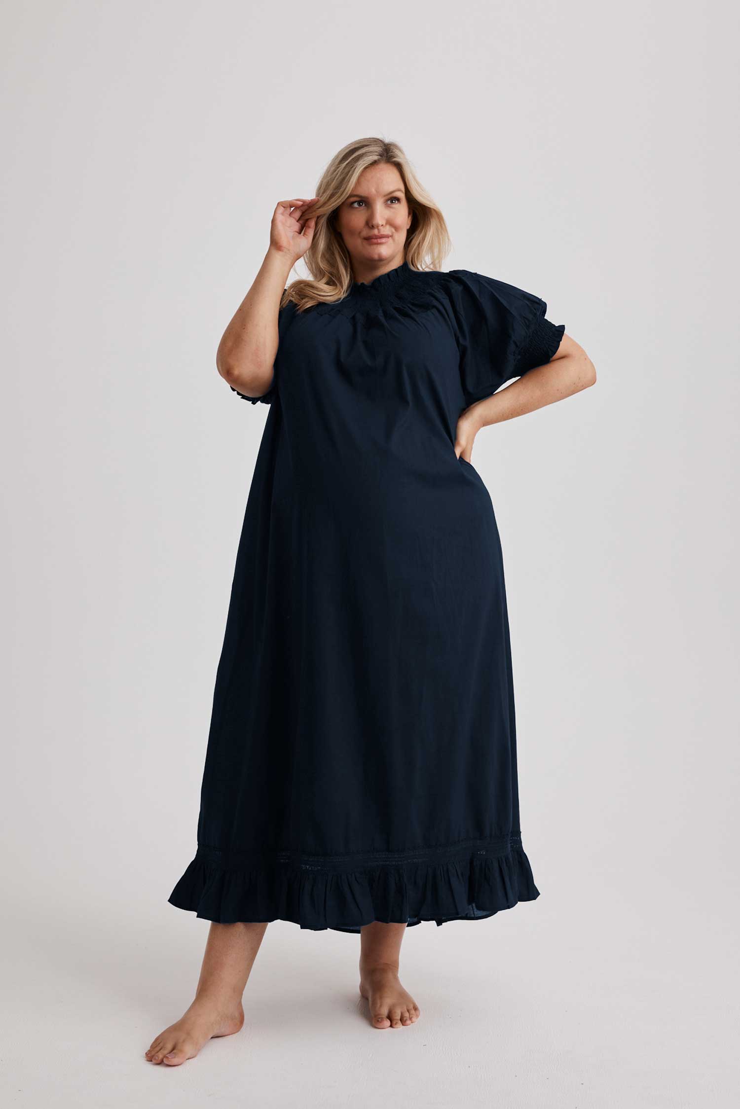 Celeste - Nightgown - Long - Navy