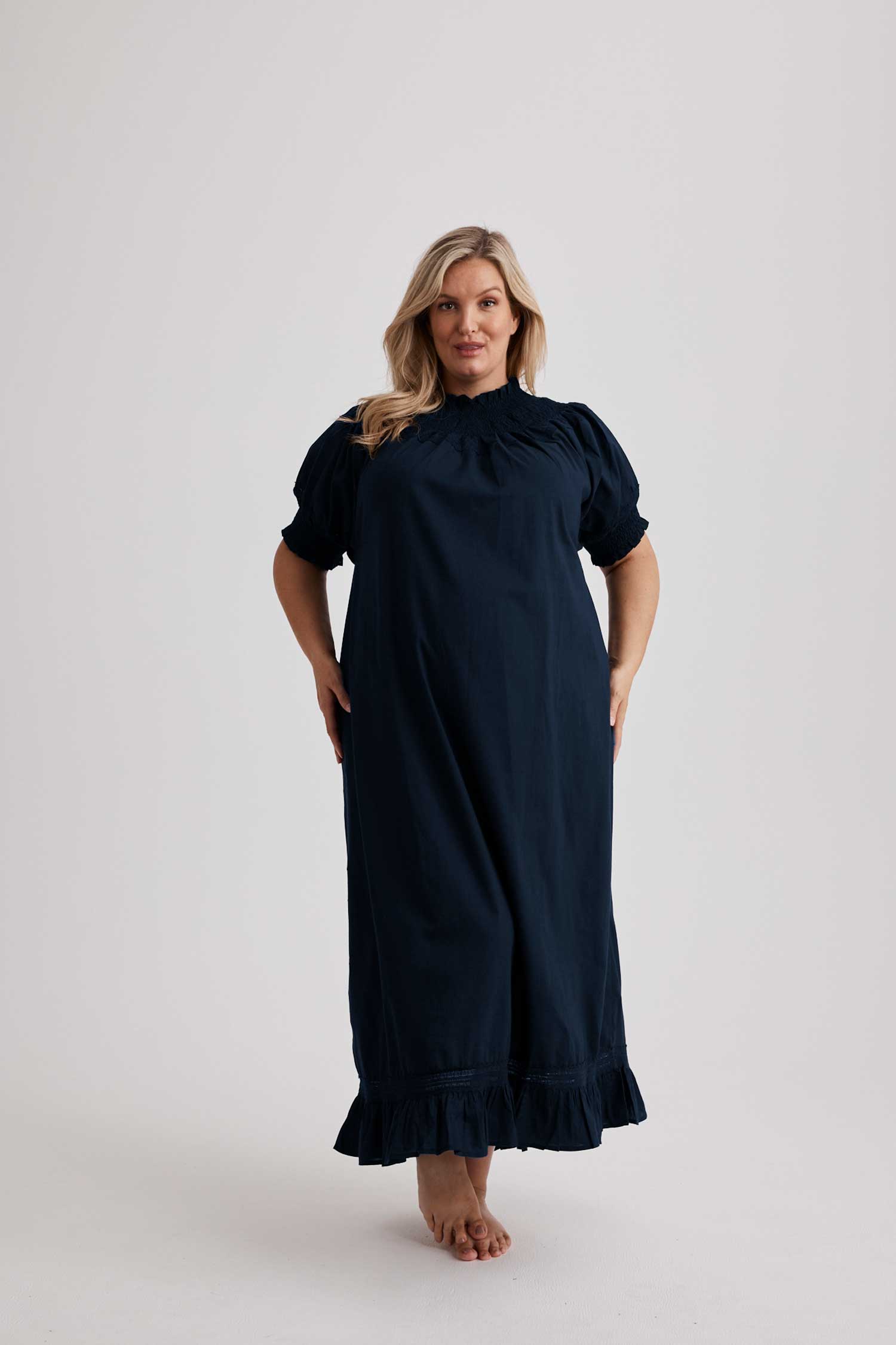 Celeste - Nightgown - Long - Navy
