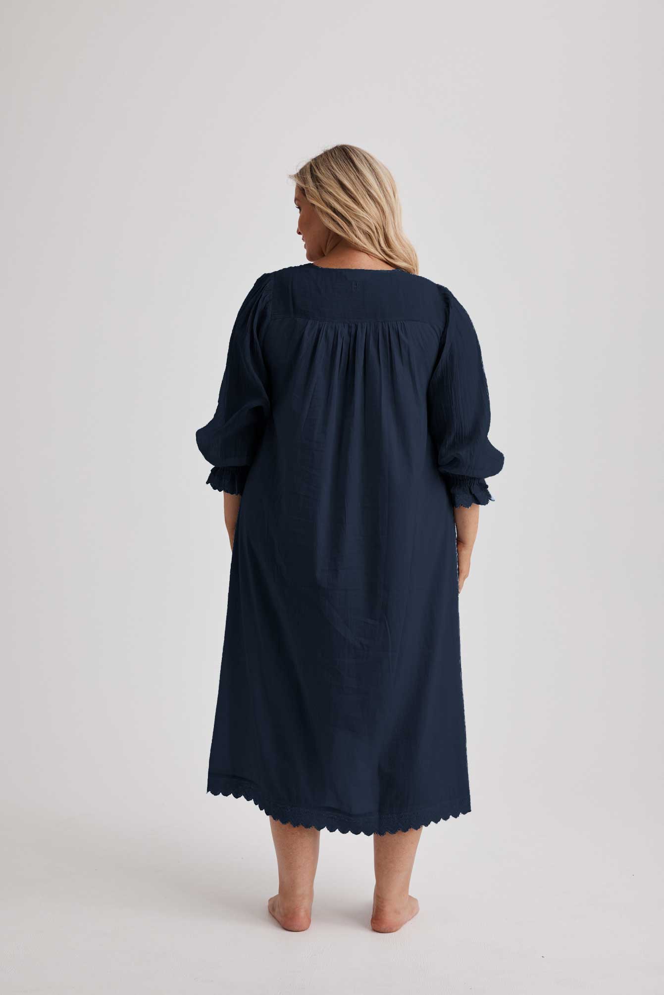 Barbara - Nightgown - Long - Navy