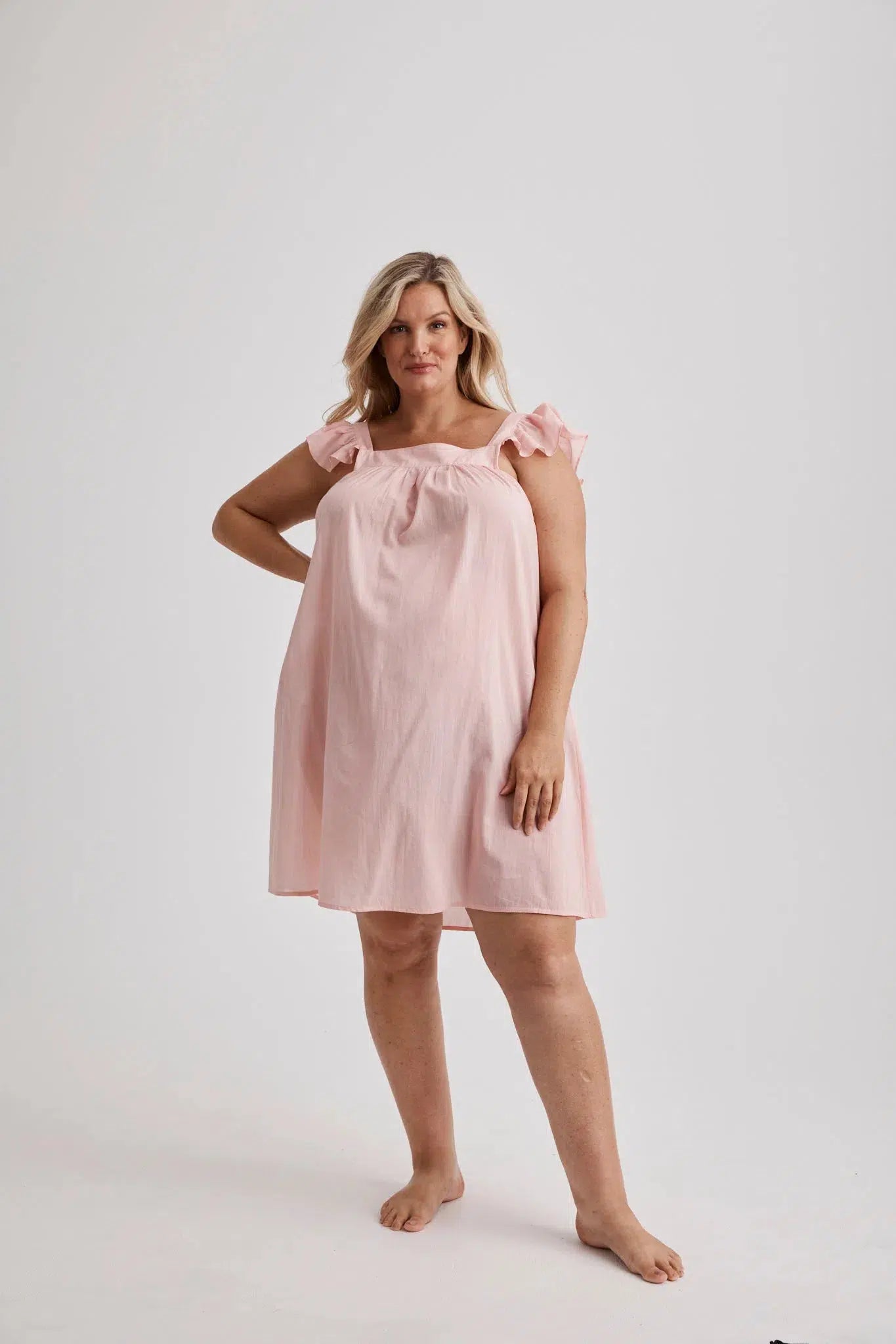 Polly - Nightie - Short - Pink-Nightie | XS- | Hank & Hera