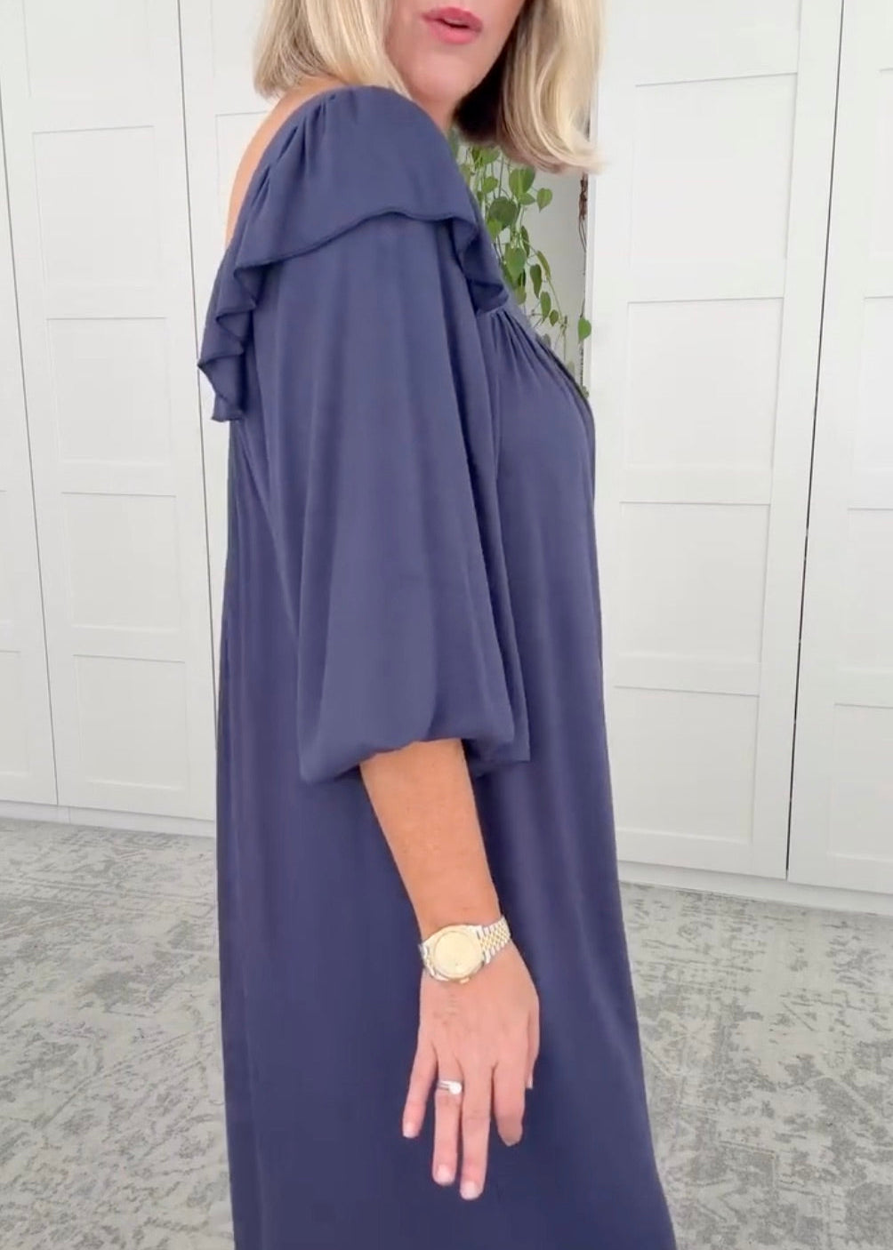 Winter Polly - Nightgown - Long - Navy