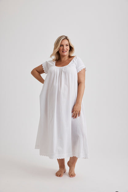 Arianna - Nightie - Long - White