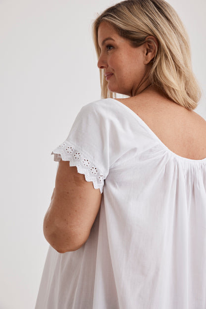 Arianna - Nightie - Long - White