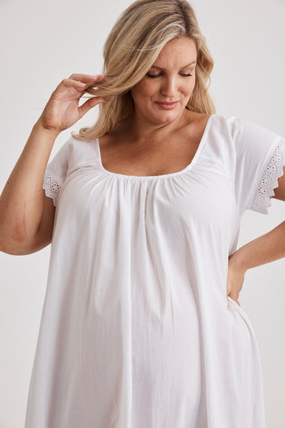 Arianna - Nightie - Long - White