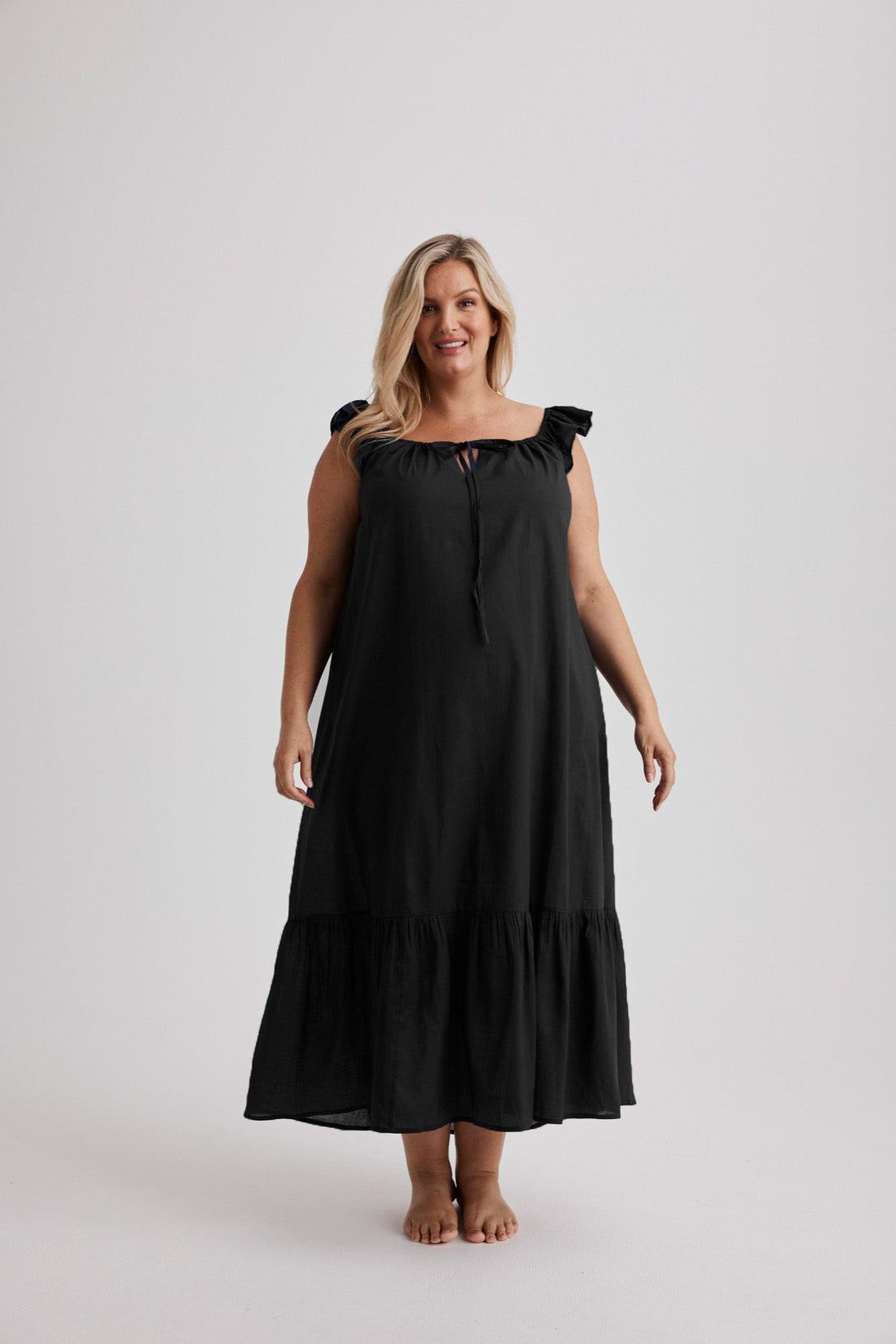 Aurora - Nightgown - Long - Black