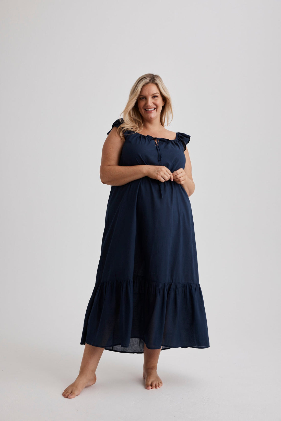 Aurora - Nightgown - Long - Navy