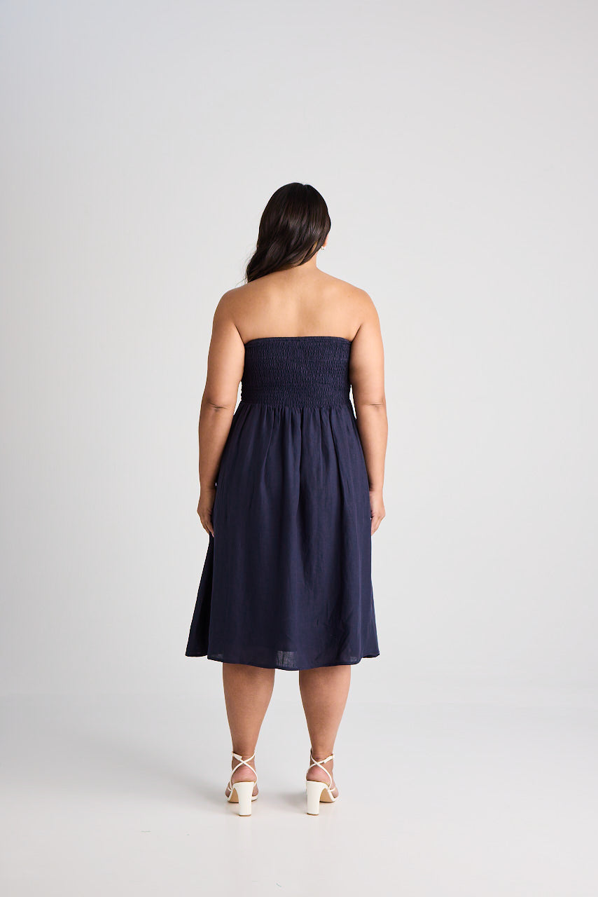 Aerin - Dress - Knee-Length - Navy