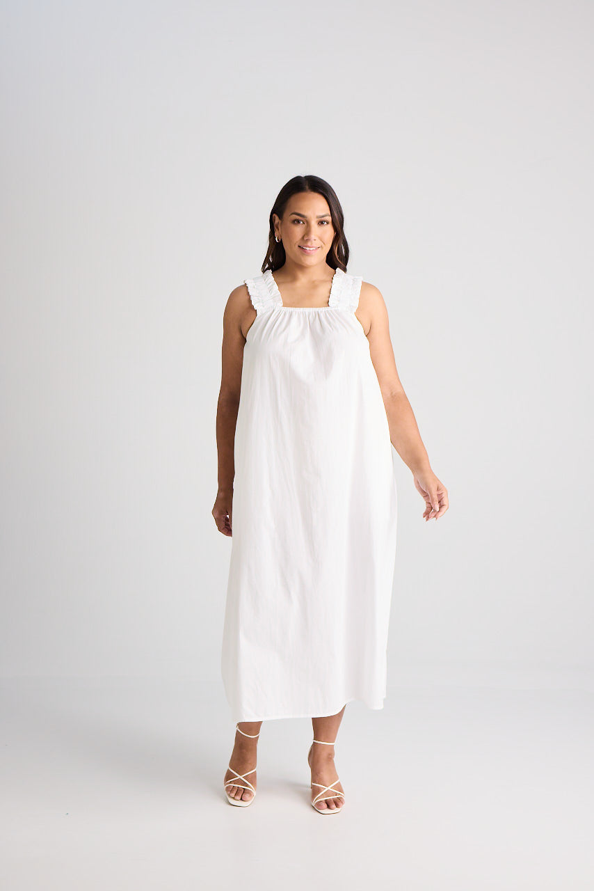 Laura - Dress - Long - White