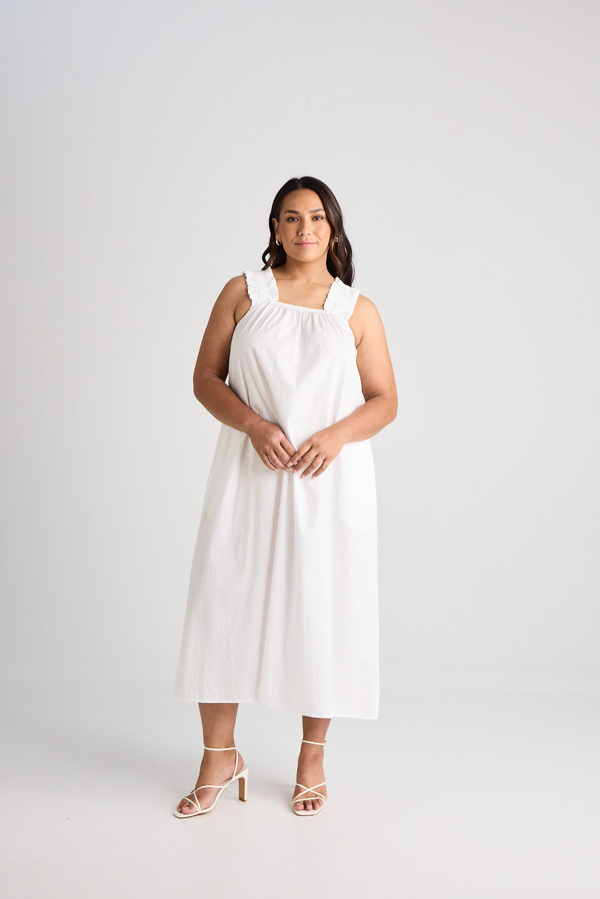 Laura - Dress - Long - White