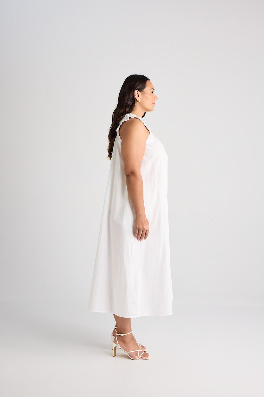 Laura - Dress - Long - White