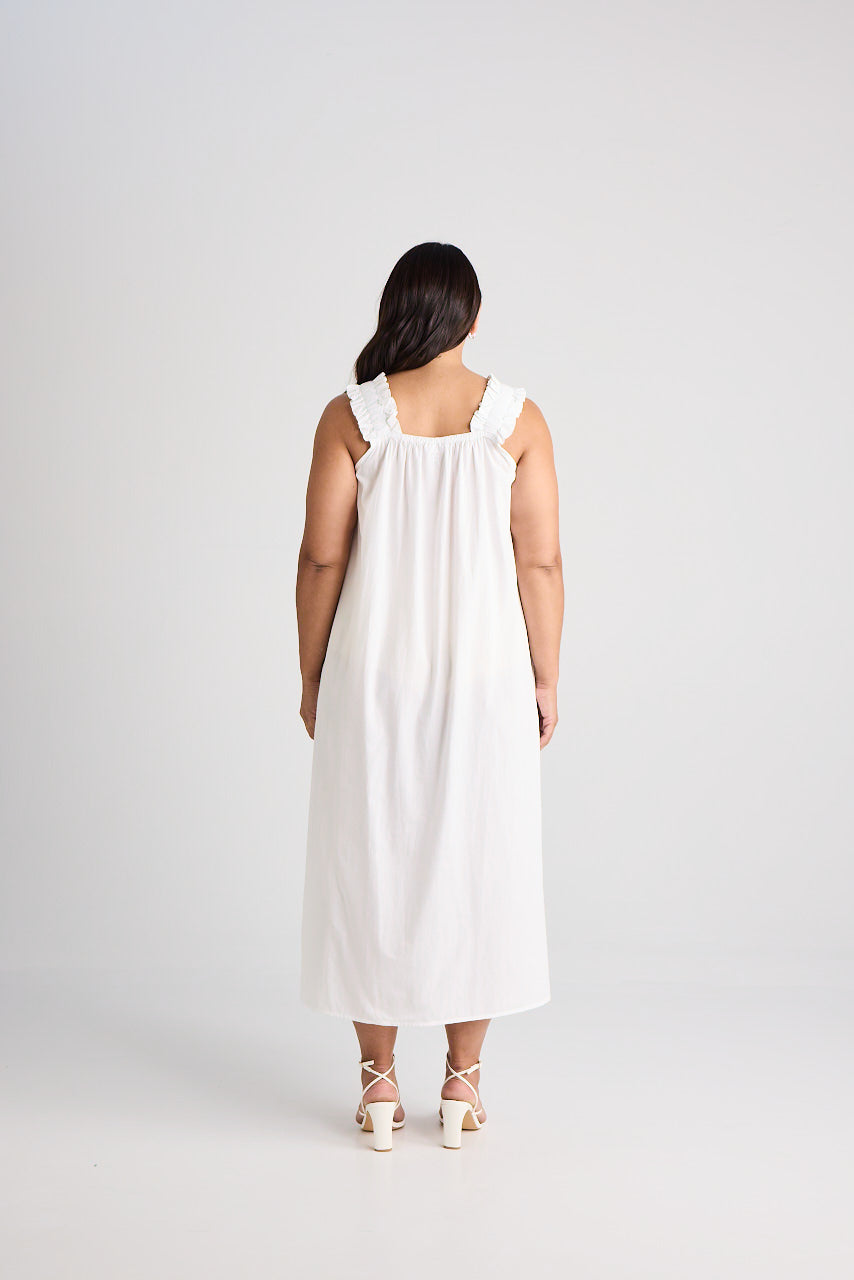 Laura - Dress - Long - White